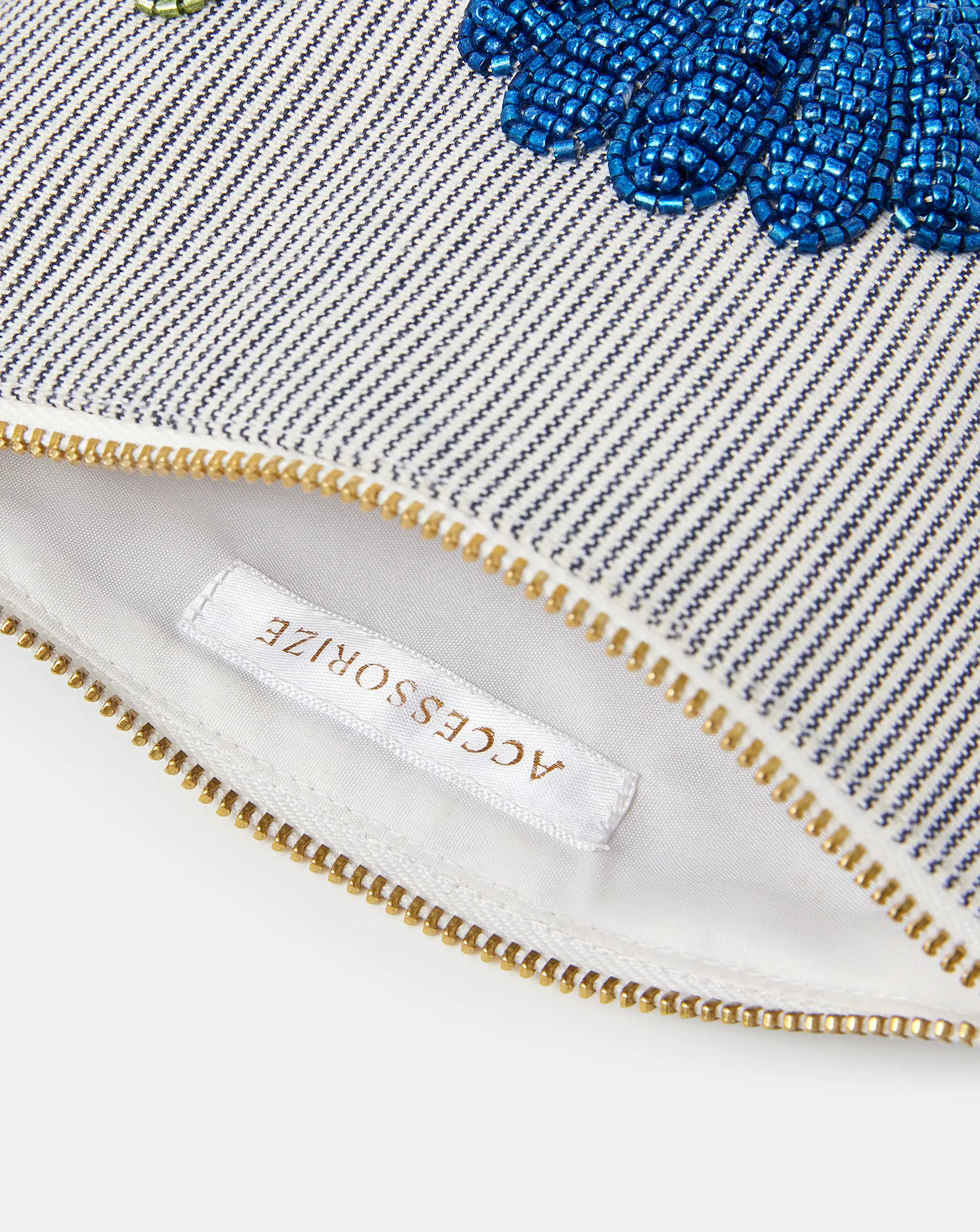 Accessorize Shell Bead Stripe Pouch 3 Accessorize Shell Bead Stripe Pouch