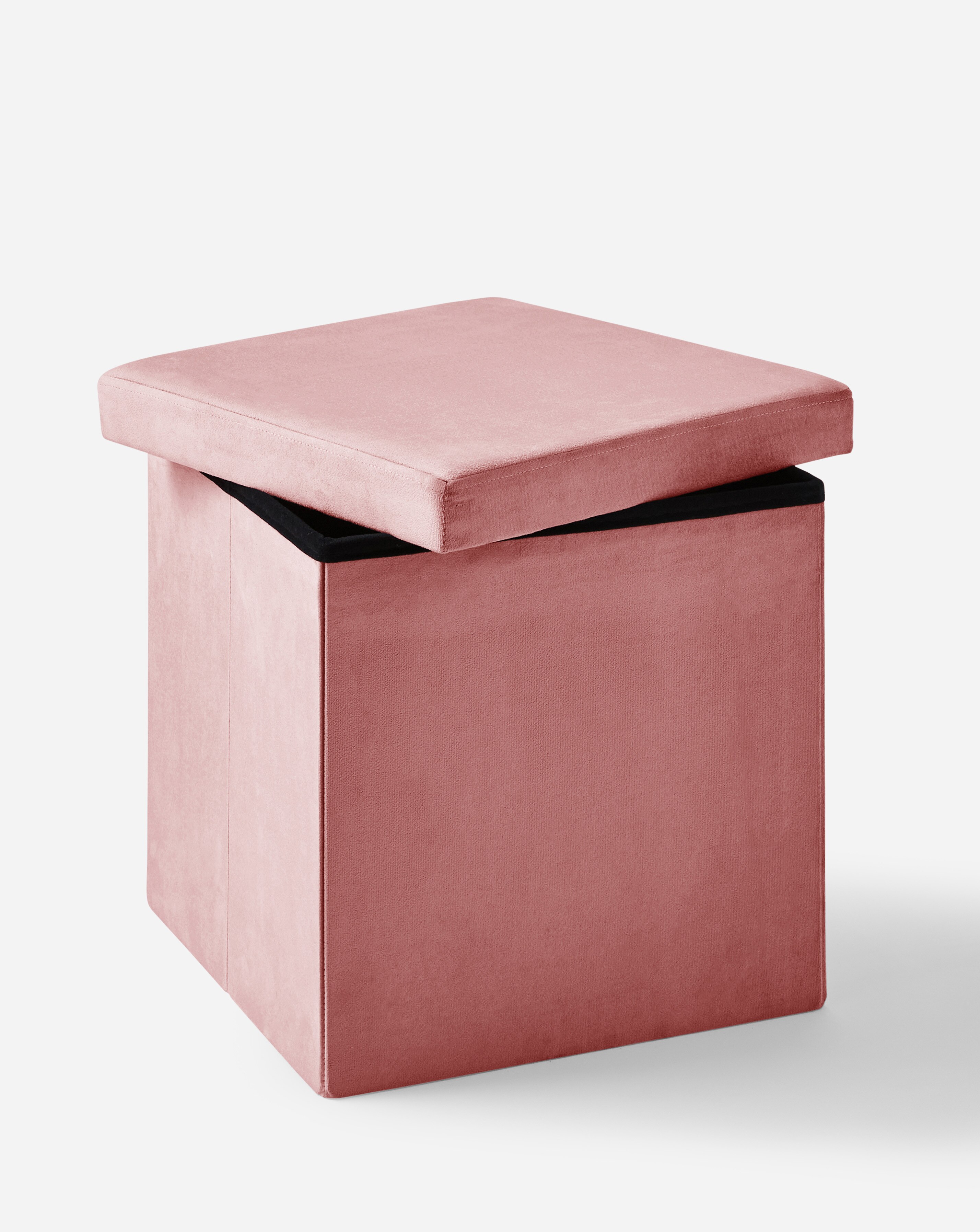Velvet Foldable Storage Ottoman Cube 3 Velvet Foldable Storage Ottoman Cube