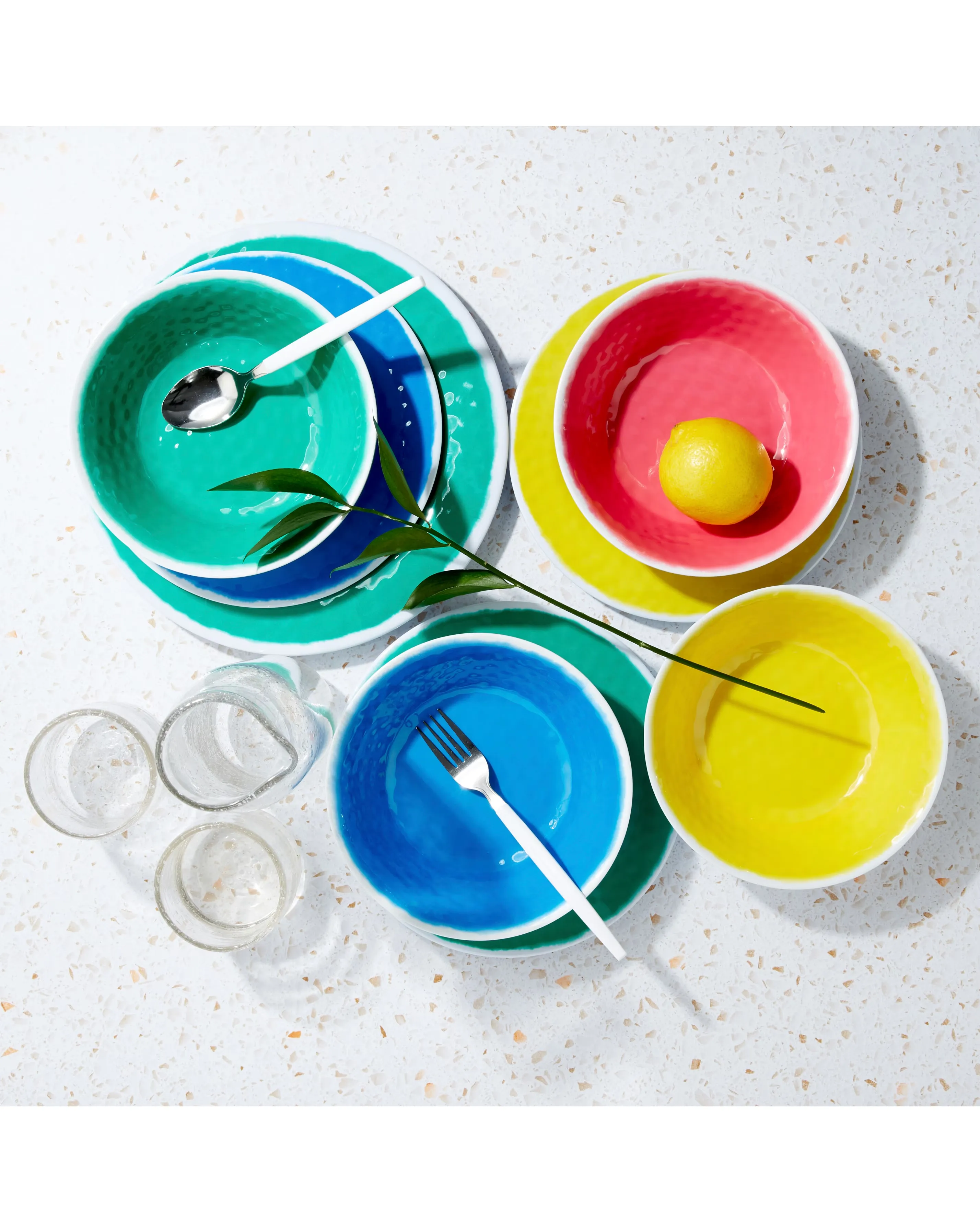 Waterside 12 Piece Multicolour Melamine Picnic Set 4 Waterside 12 Piece Multicolour Melamine Picnic Set