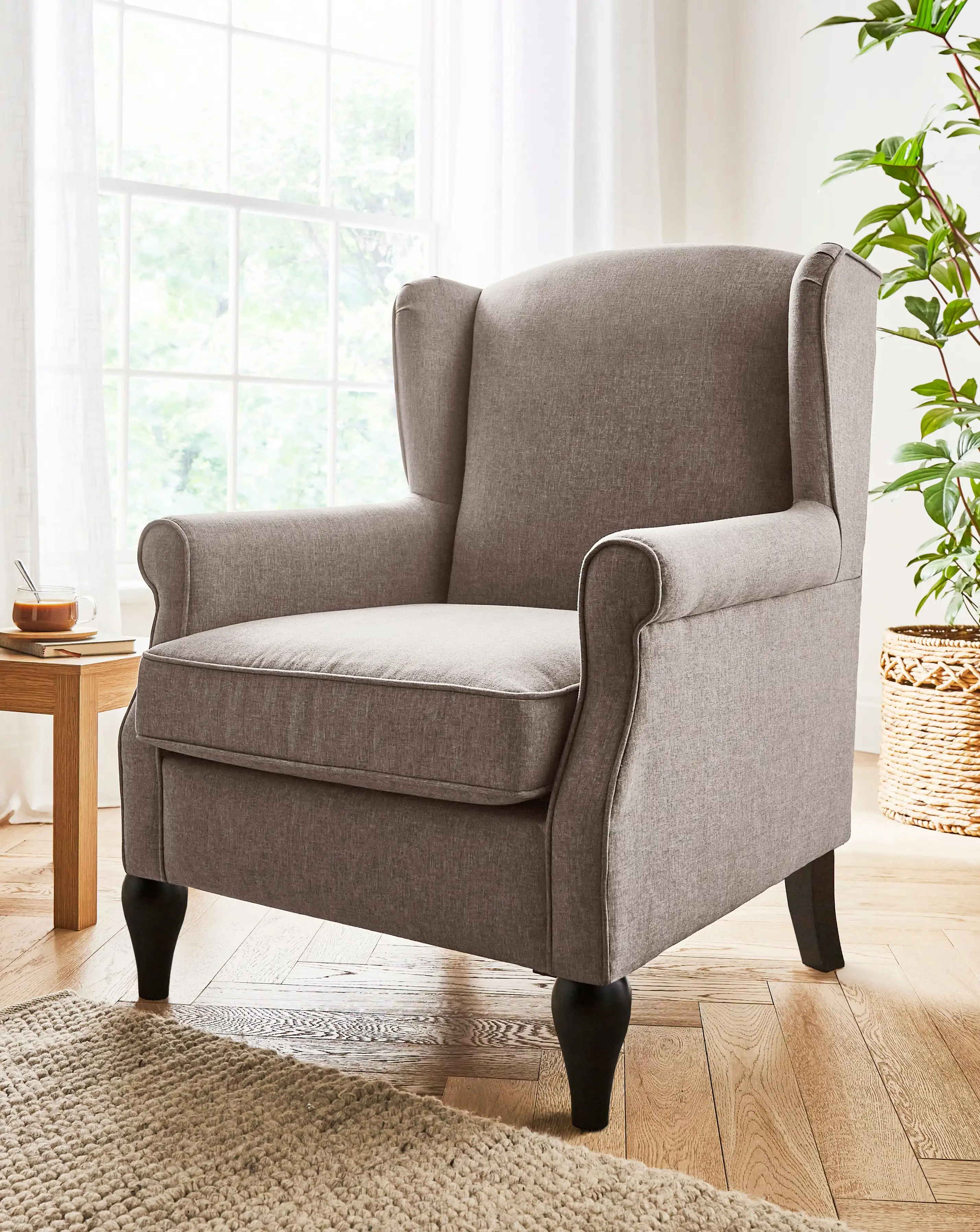 Bailey Fabric Wingback Armchair