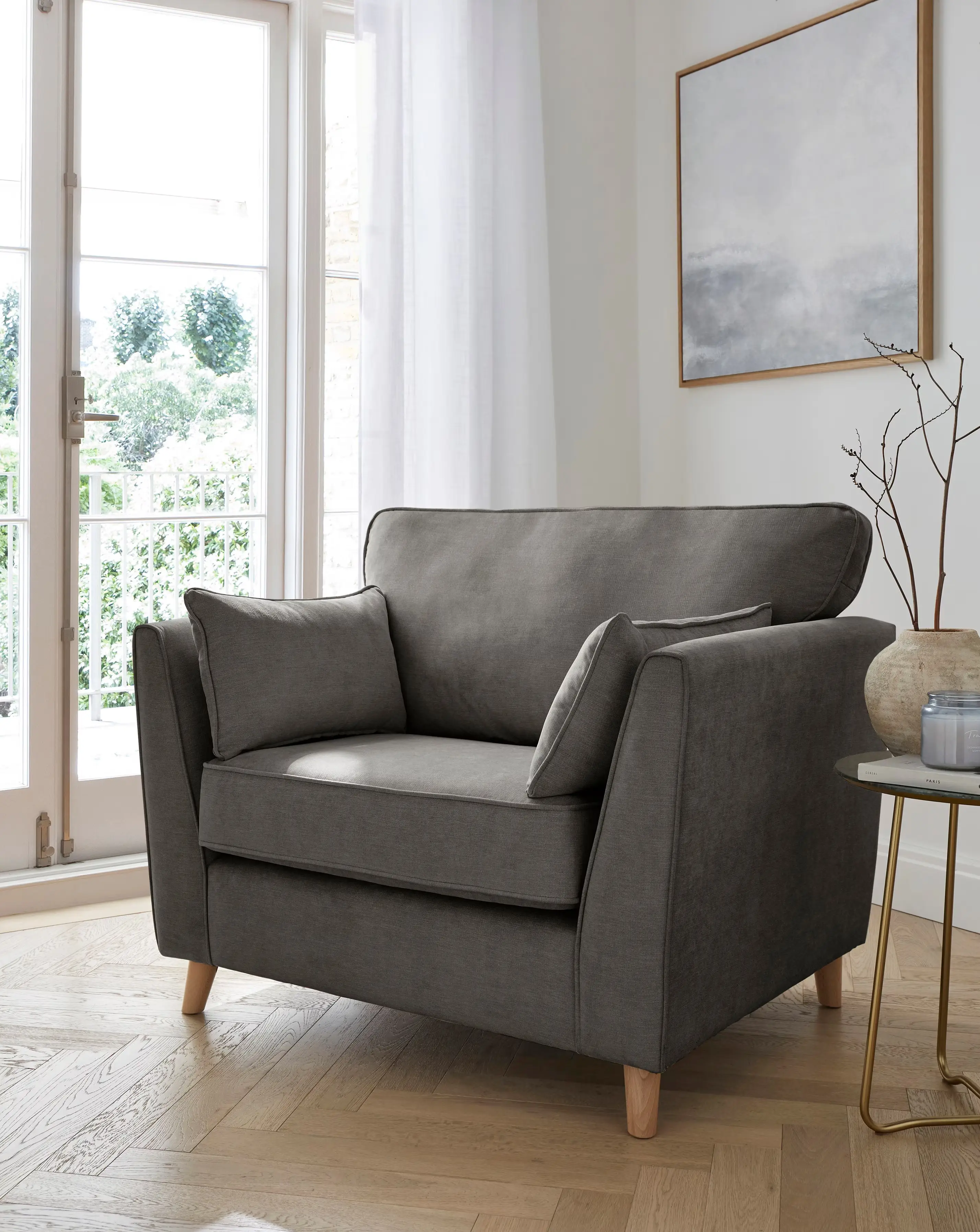 McKenzie Chenille Snuggle Chair 1 McKenzie Chenille Snuggle Chair