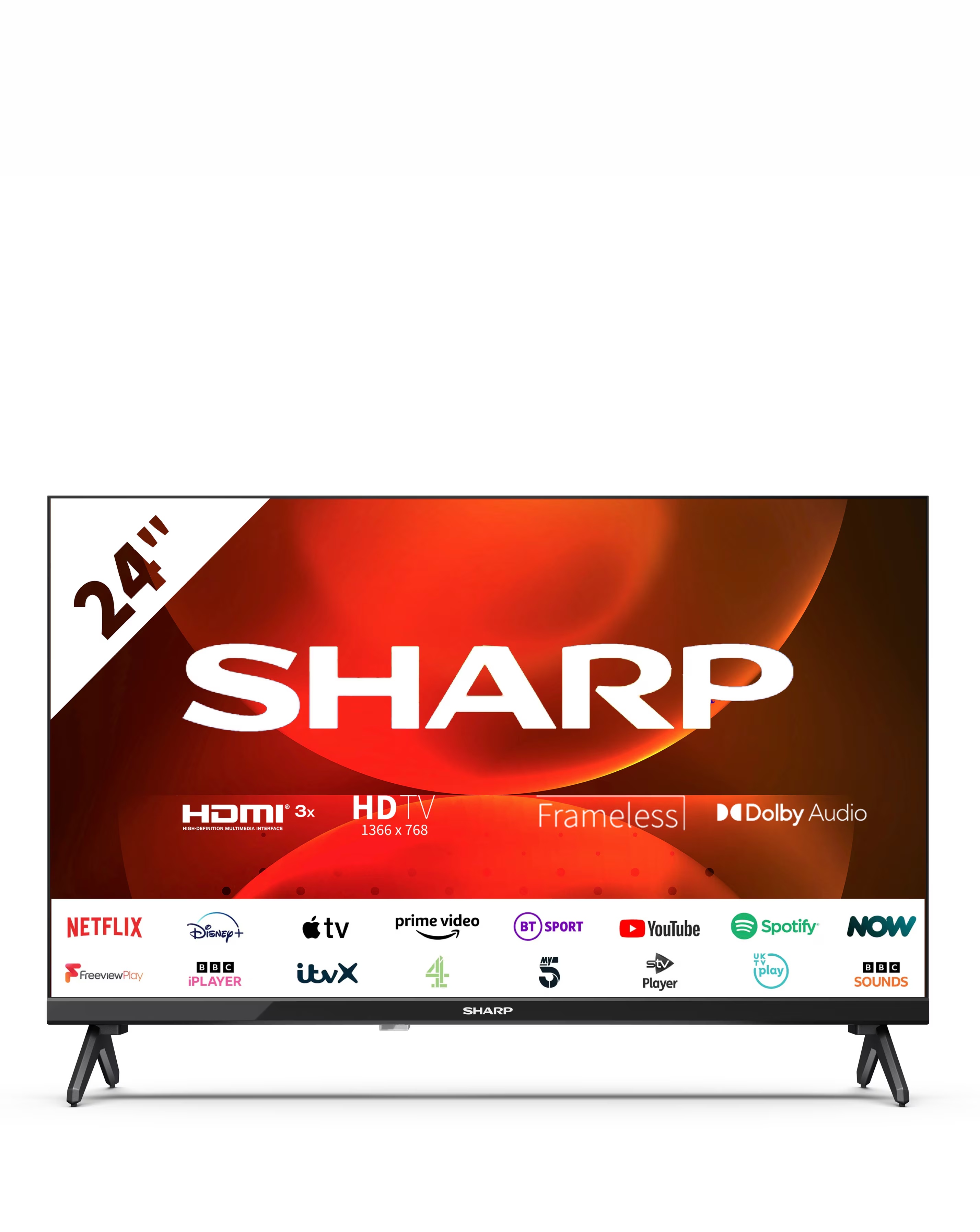 Sharp T-C24FH2KL2AB 24in Smart HD Android LED TV