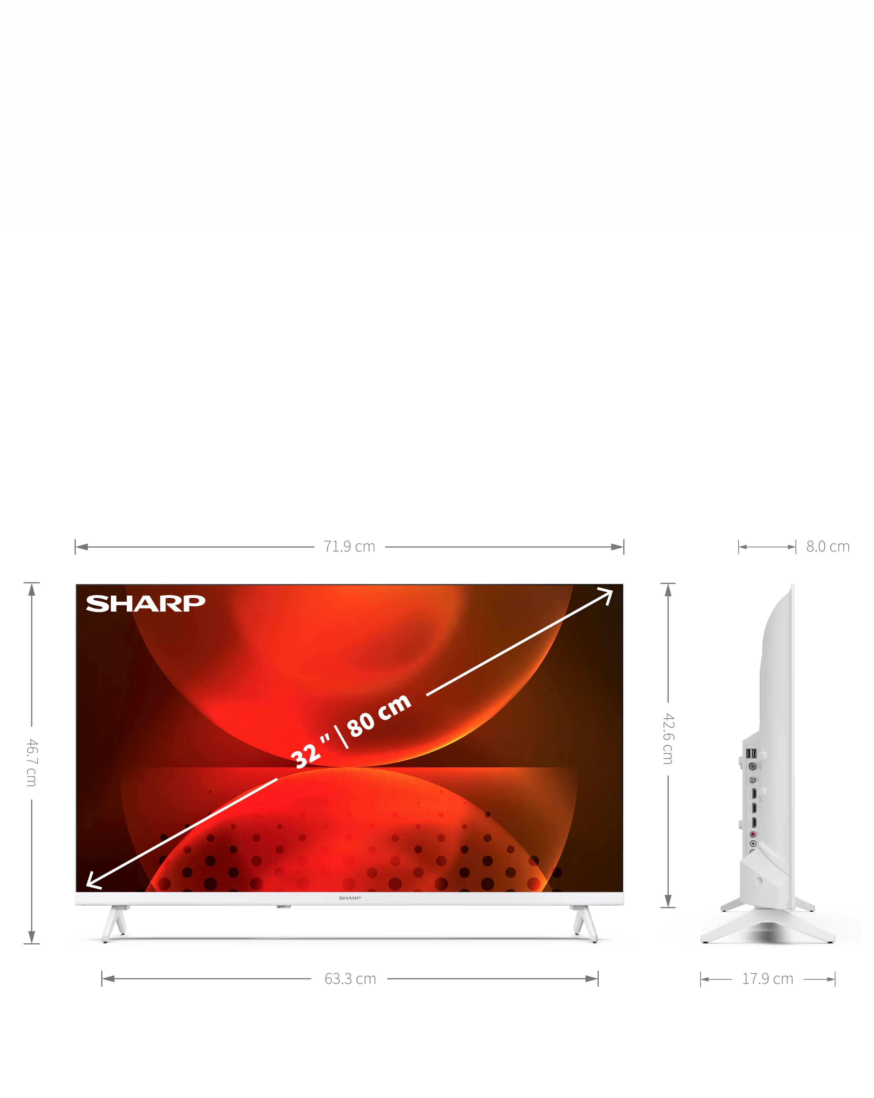 Sharp 1T-C32FH2KL2AW 32in Smart HD Android LED TV 2 Sharp 1T-C32FH2KL2AW 32in Smart HD Android LED TV