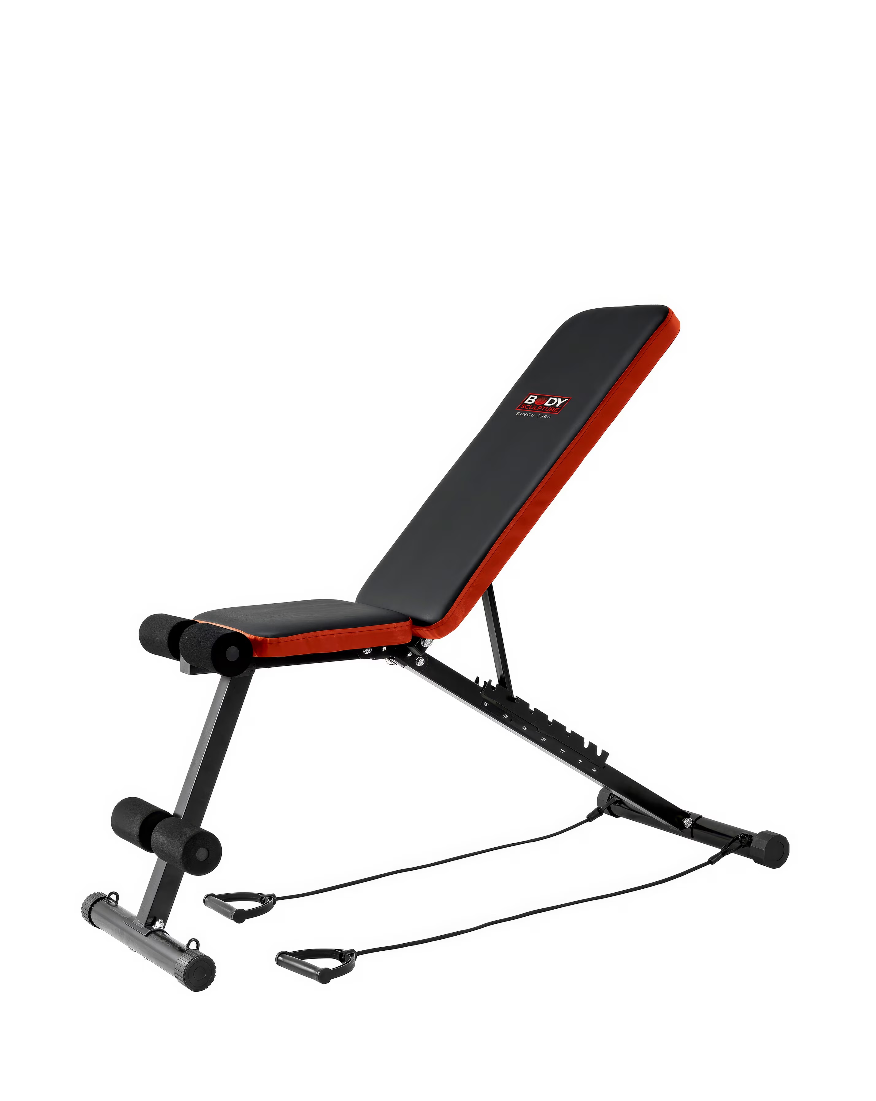 Body Sculpture BSB621 - Foldable Adjustable Incline Bench with bungee cords 1 Body Sculpture BSB621 - Foldable Adjustable Incline Bench with bungee cords