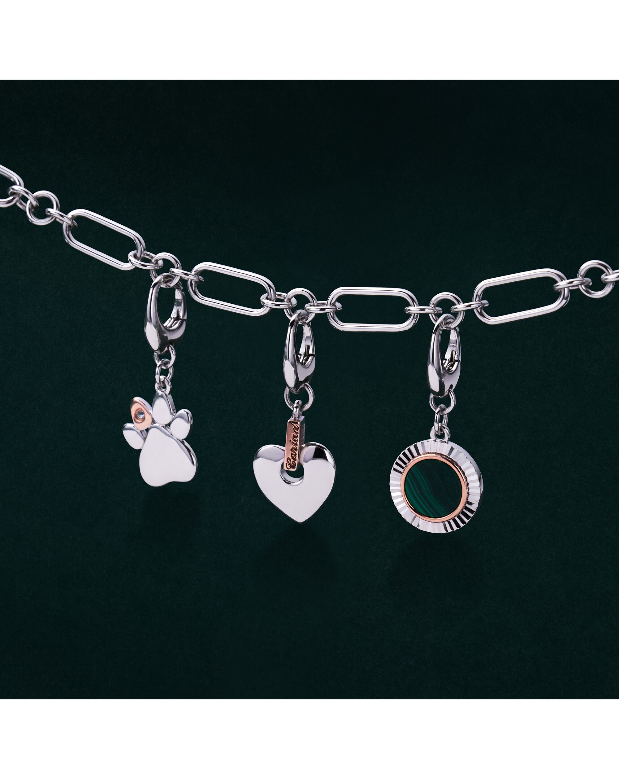 Clogau Sterling Silver Paw Print Charm 2 Clogau Sterling Silver Paw Print Charm
