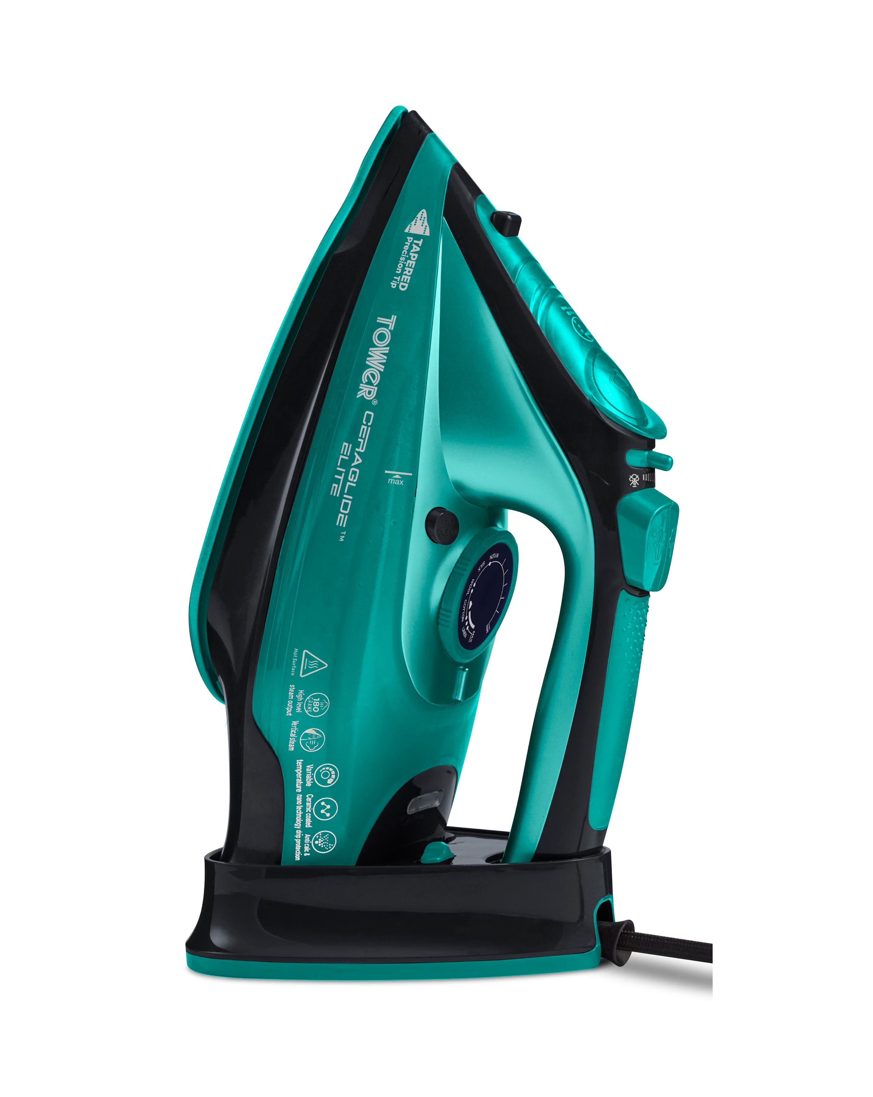 Tower T22008TL CeraGlide Elite Cordless Steam Iron 1 Tower T22008TL CeraGlide Elite Cordless Steam Iron
