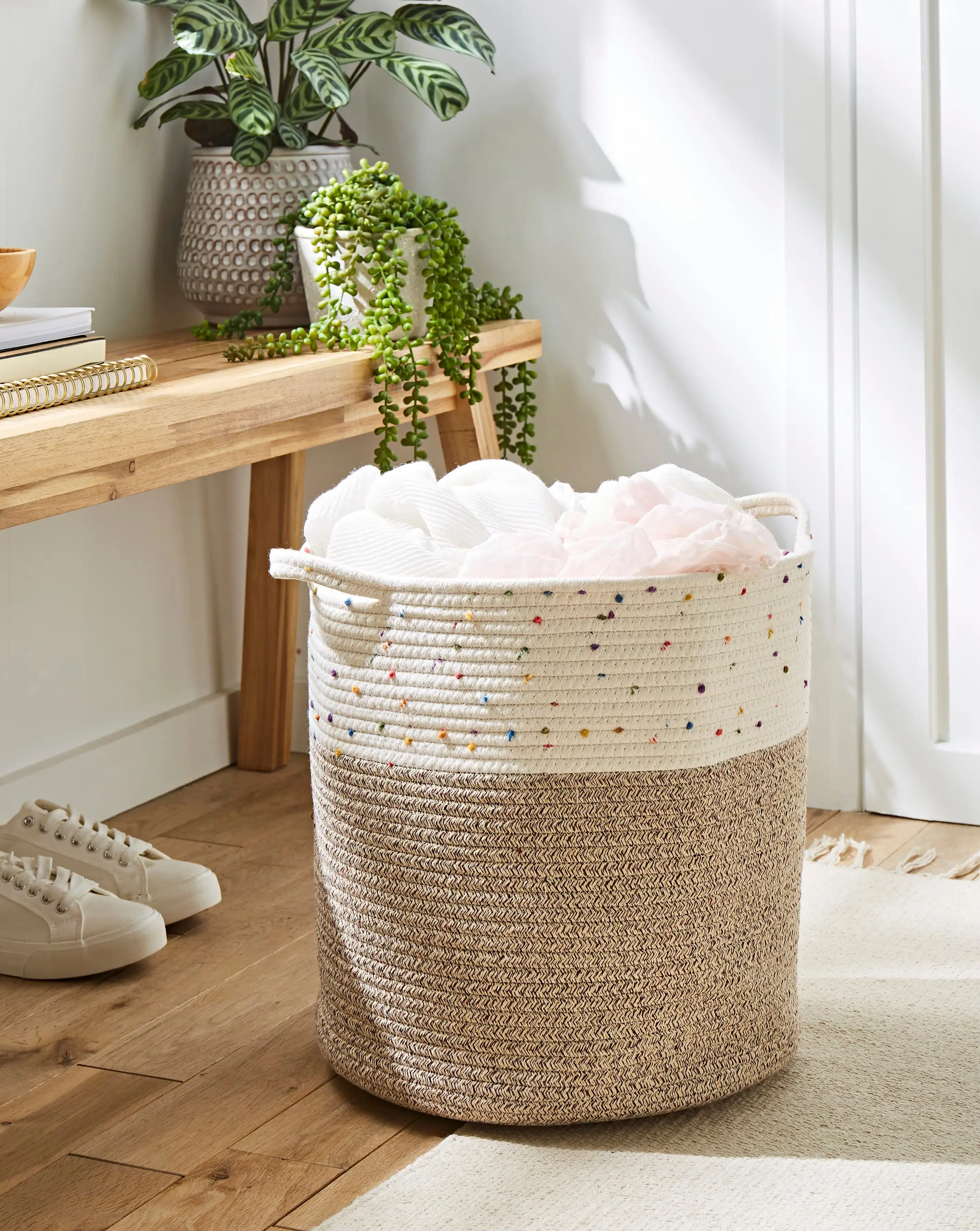 Julipa Storage Basket with Speckles 1 Julipa Storage Basket with Speckles