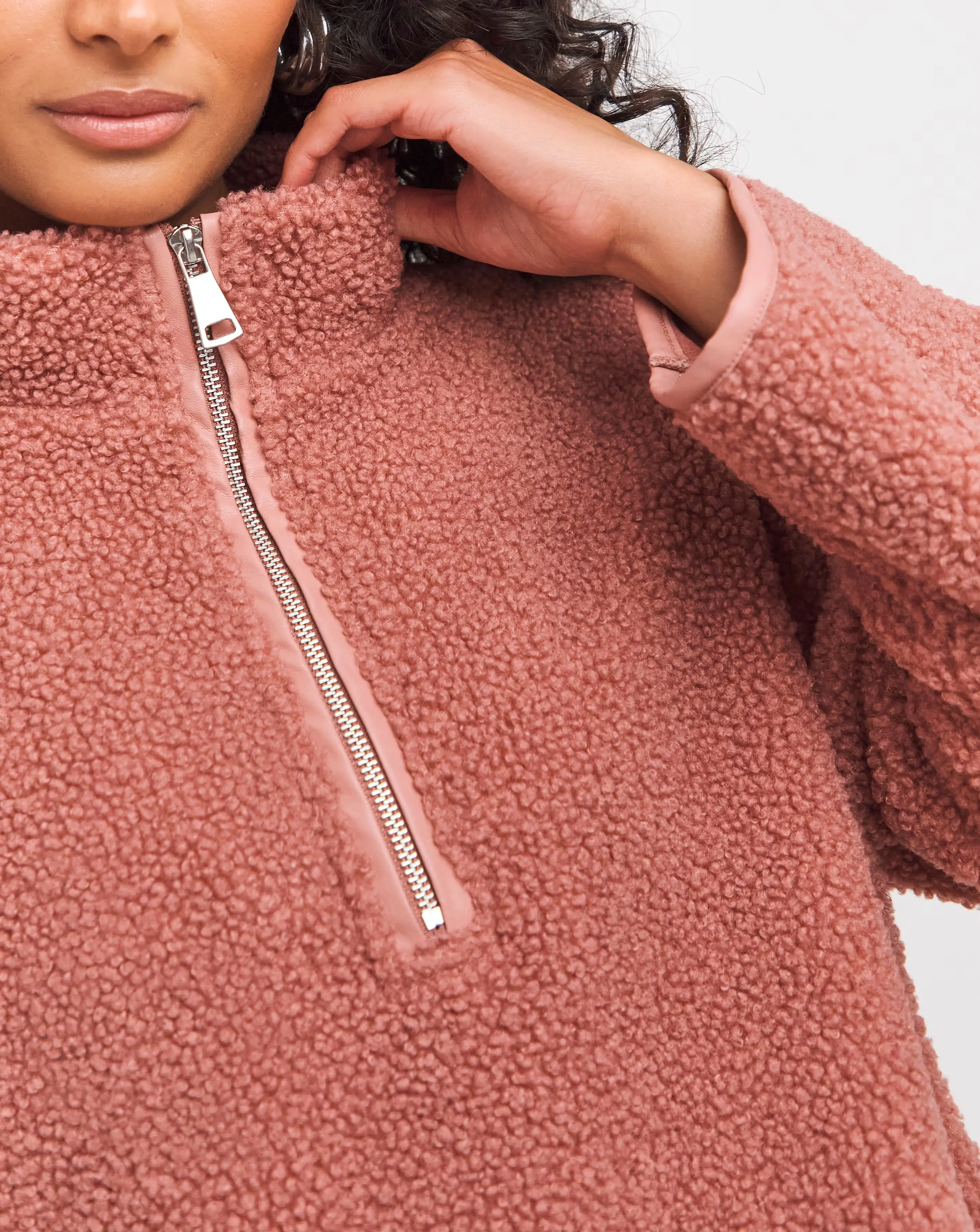 Rose Borg Longline Quarter Zip Jacket 3 Rose Borg Longline Quarter Zip Jacket
