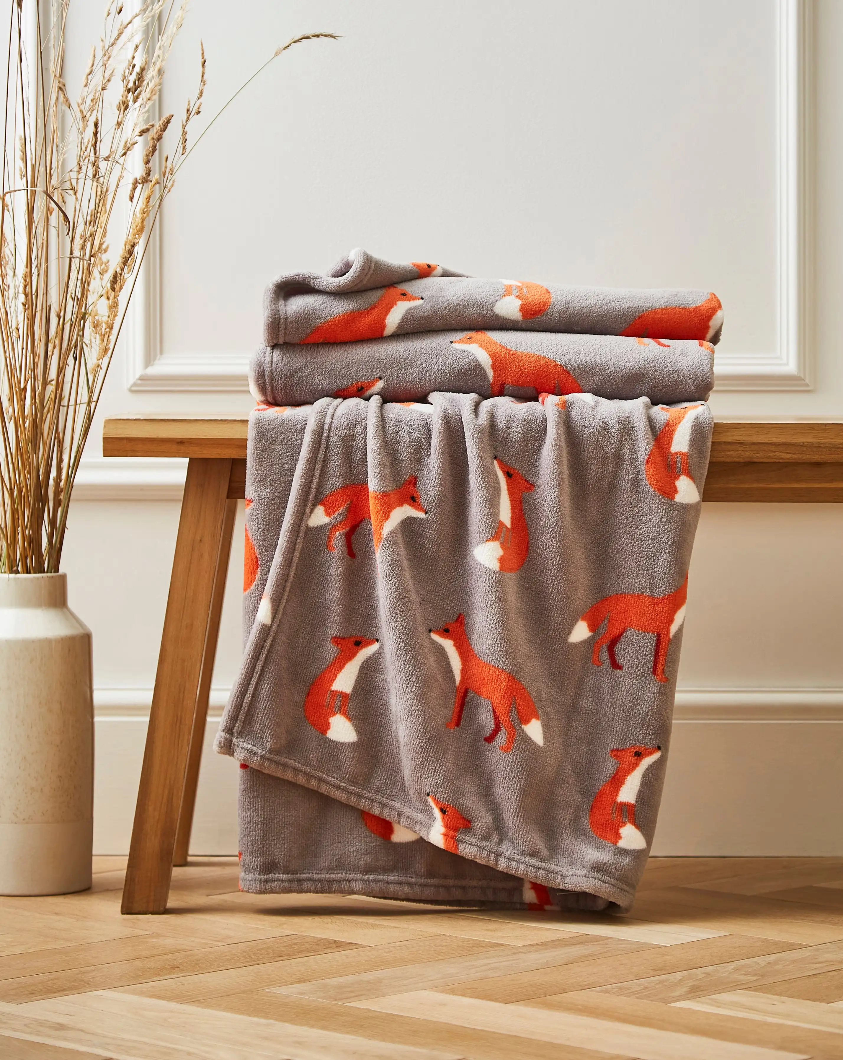 Fox Fleece Throw 1 Fox Fleece Throw