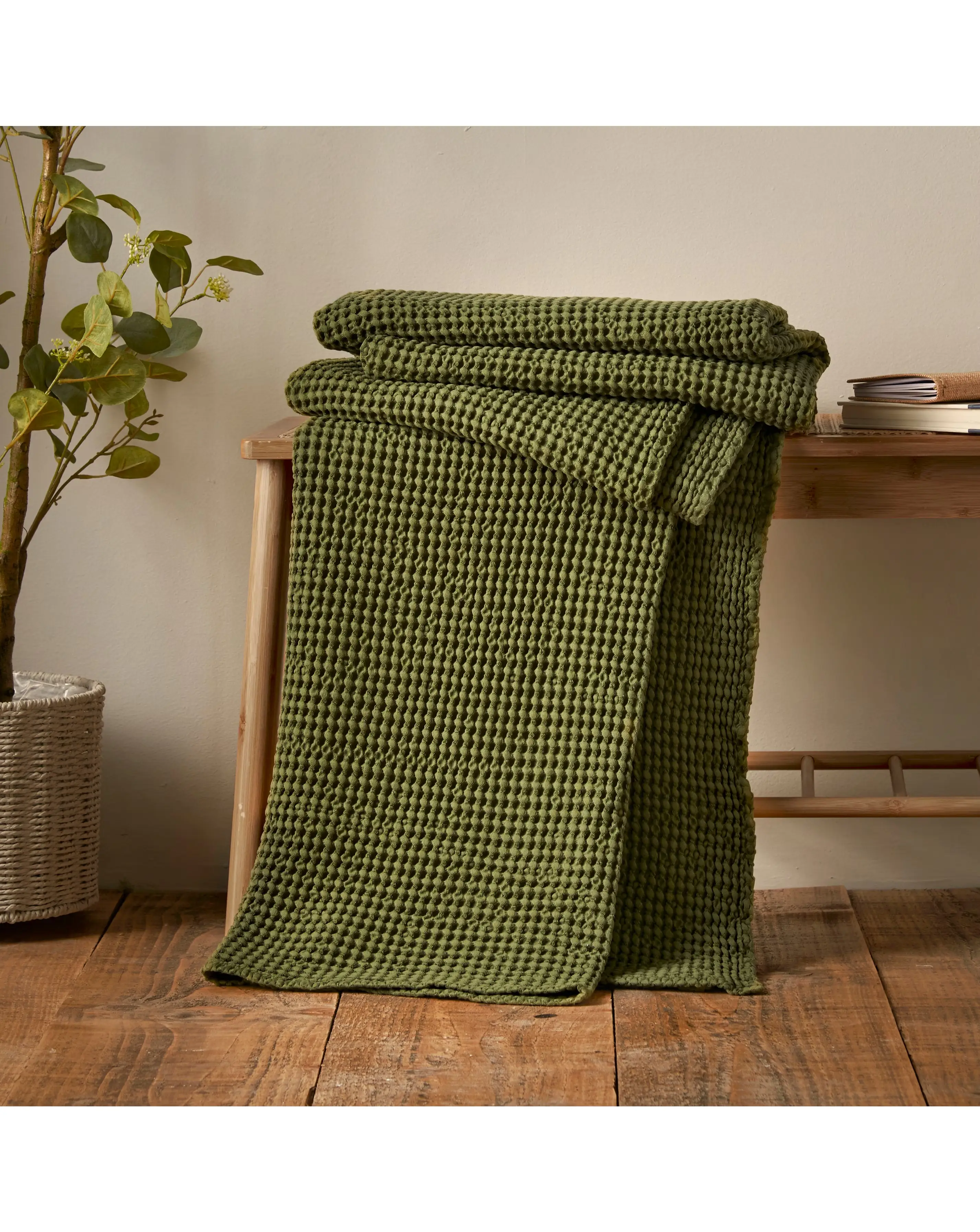 Pineapple Elephant Jaipur Waffle Cotton Throw 1 Pineapple Elephant Jaipur Waffle Cotton Throw