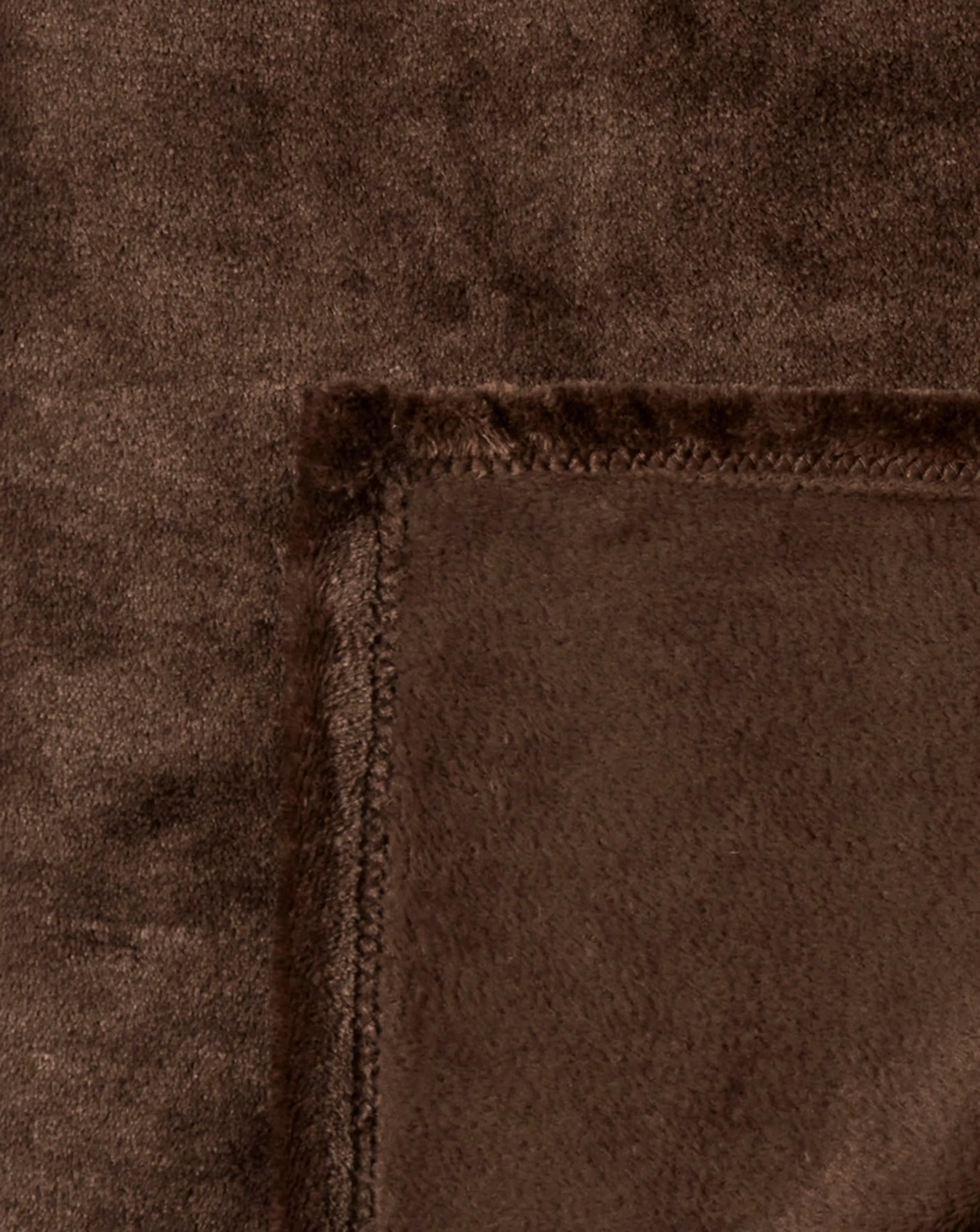 Plush Fleece Throw - Chocolate 2 Plush Fleece Throw - Chocolate