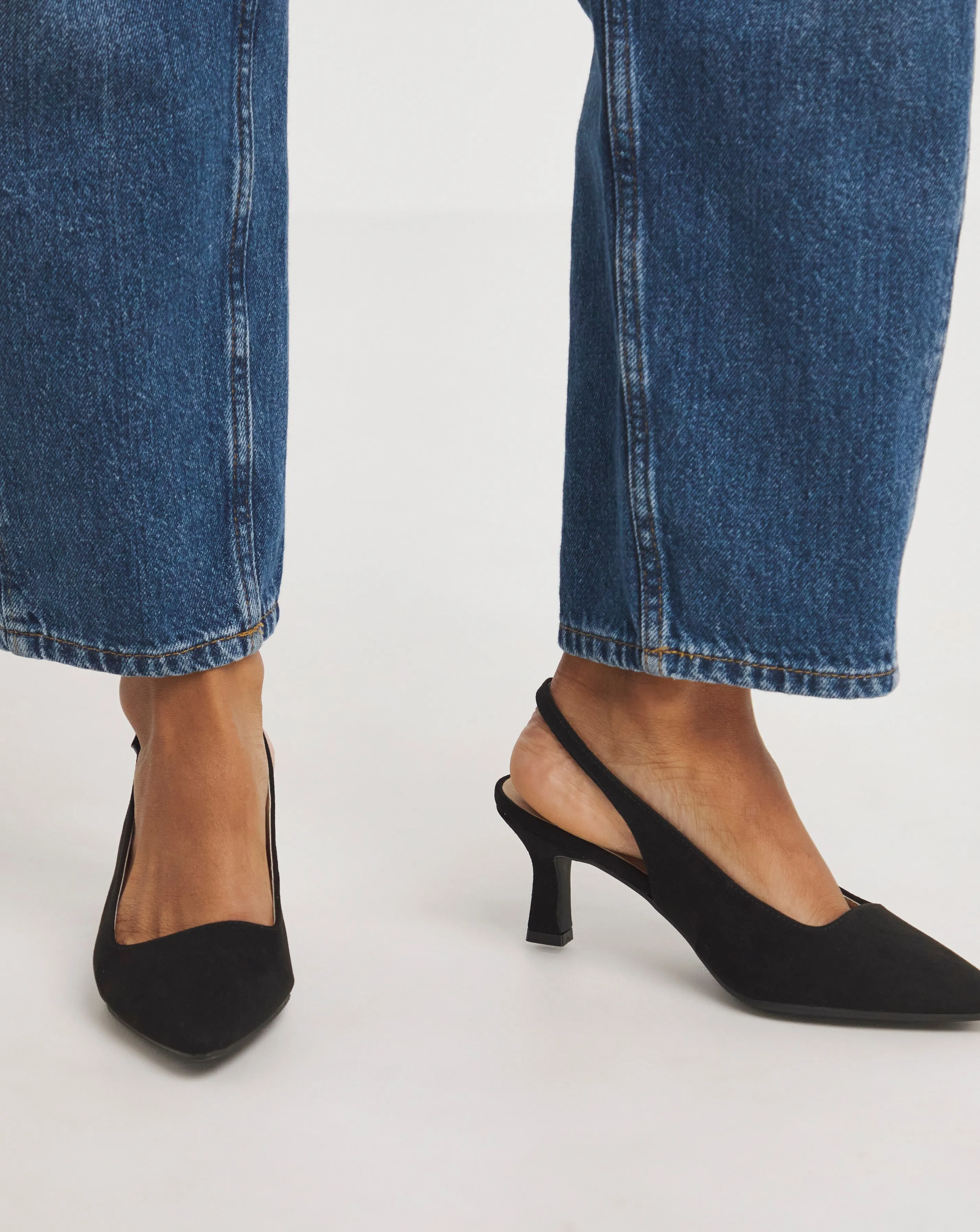 Marina Flexi Sole Kitten Heel Slingback - Wide Fit (E) 6 Marina Flexi Sole Kitten Heel Slingback - Wide Fit (E)