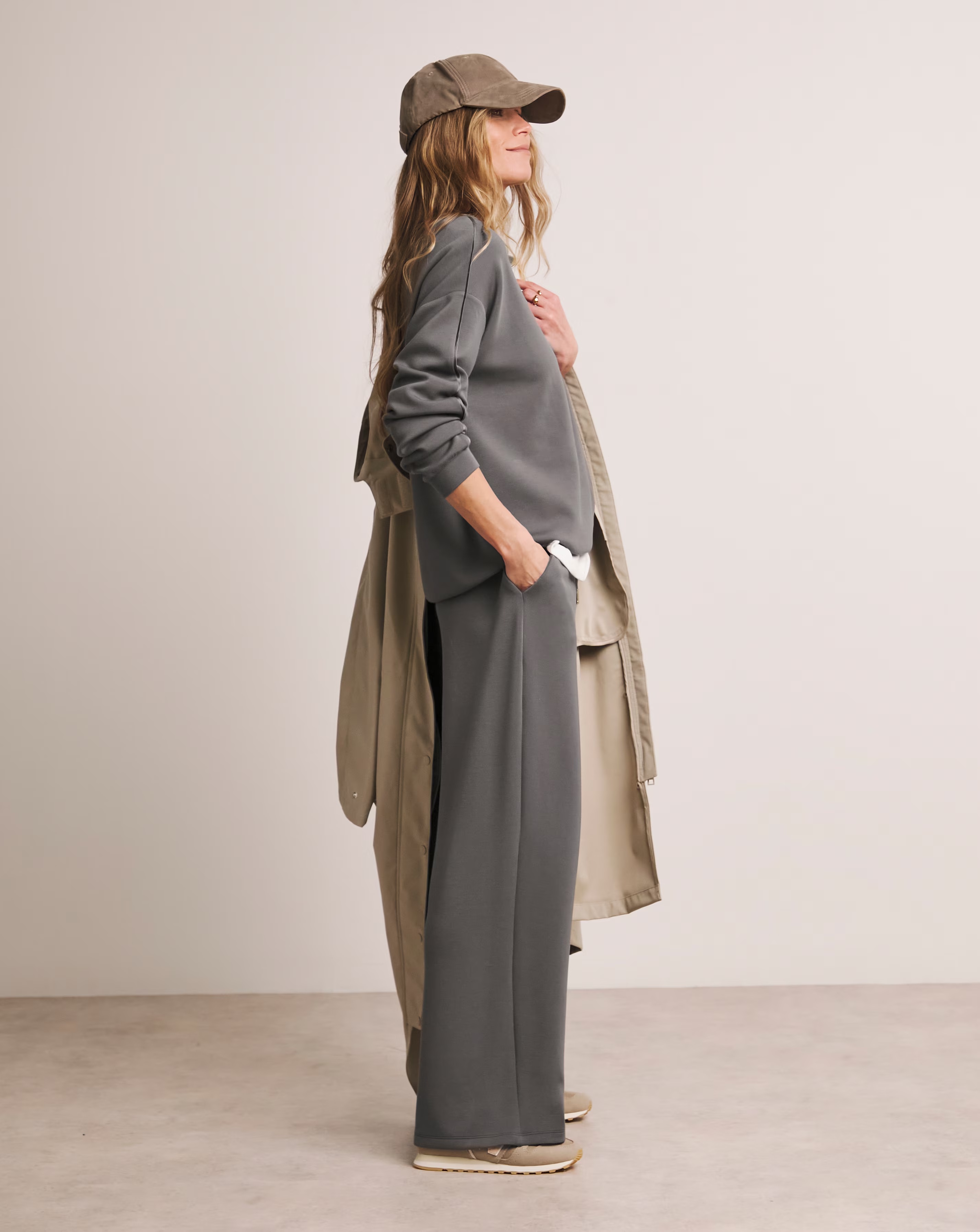 Anthology Steel Grey Wide Leg Joggers 3 Anthology Steel Grey Wide Leg Joggers
