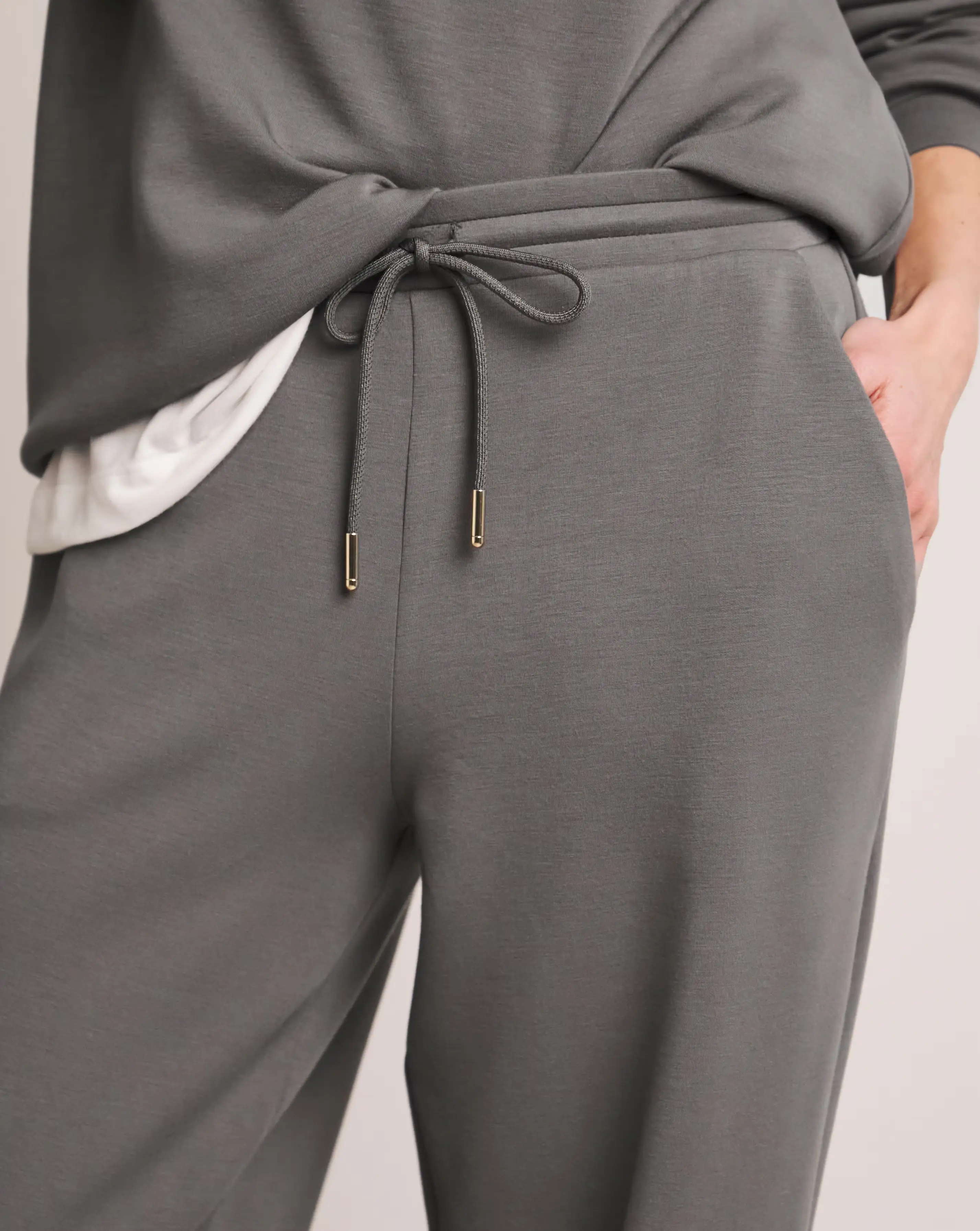 Anthology Steel Grey Wide Leg Joggers 4 Anthology Steel Grey Wide Leg Joggers