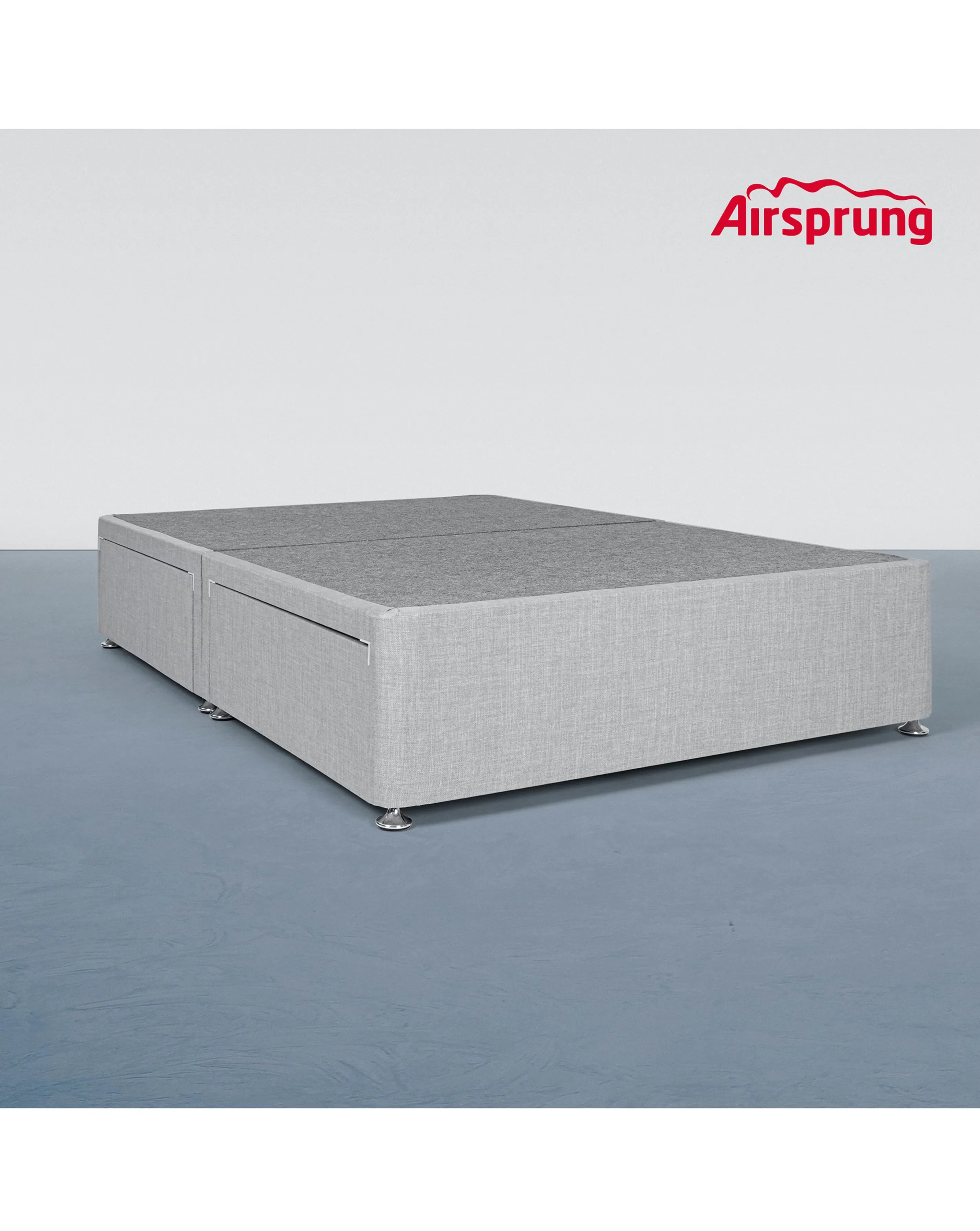Airsprung Fabric Divan Base with 4 Drawers 3 Airsprung Fabric Divan Base with 4 Drawers