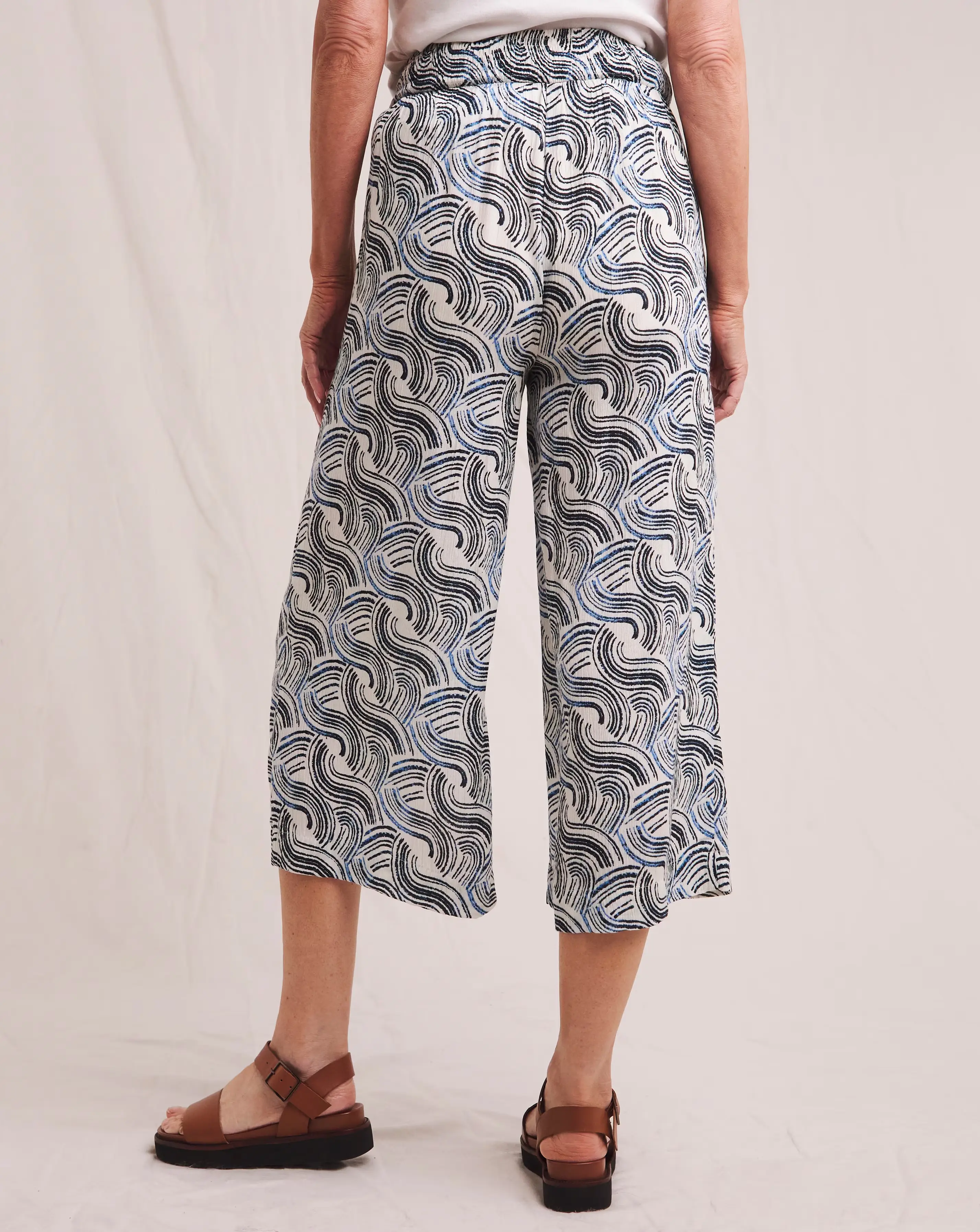 Julipa Printed Textured Crinkle Culotte 4 Julipa Printed Textured Crinkle Culotte