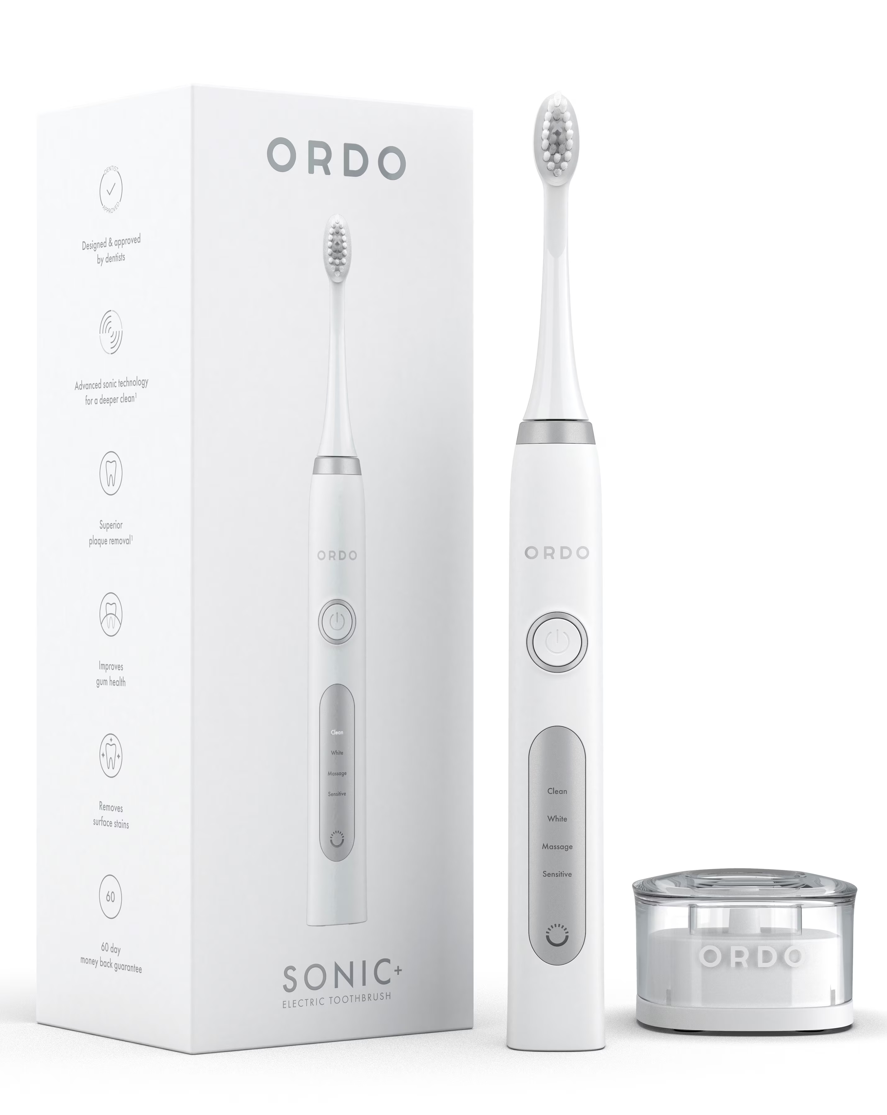 Ordo Sonic+ Electric Toothbrush - White/Silver 10 Ordo Sonic+ Electric Toothbrush - White/Silver