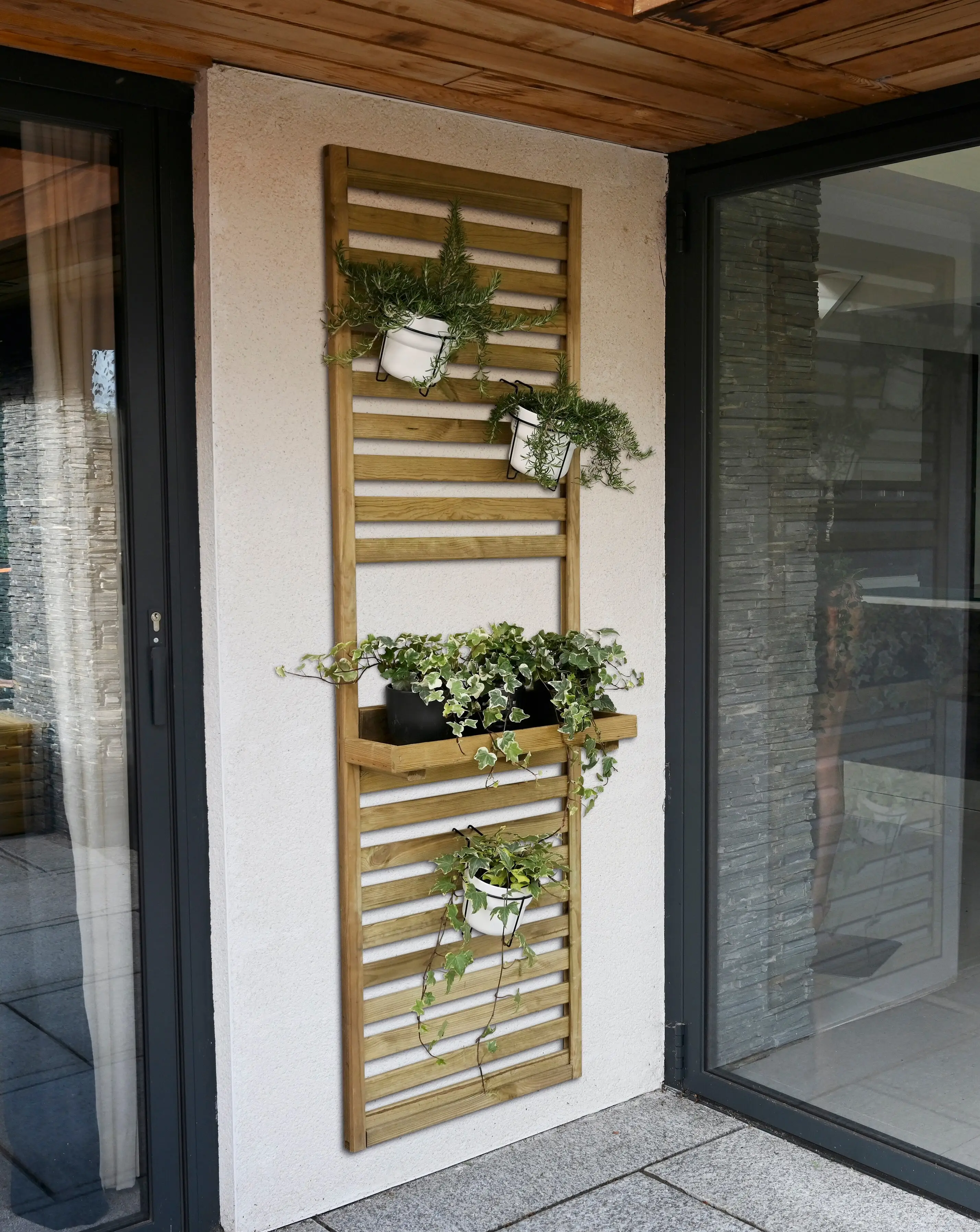 Forest Slatted Wall Planter 1 Shelf 1 Forest Slatted Wall Planter 1 Shelf