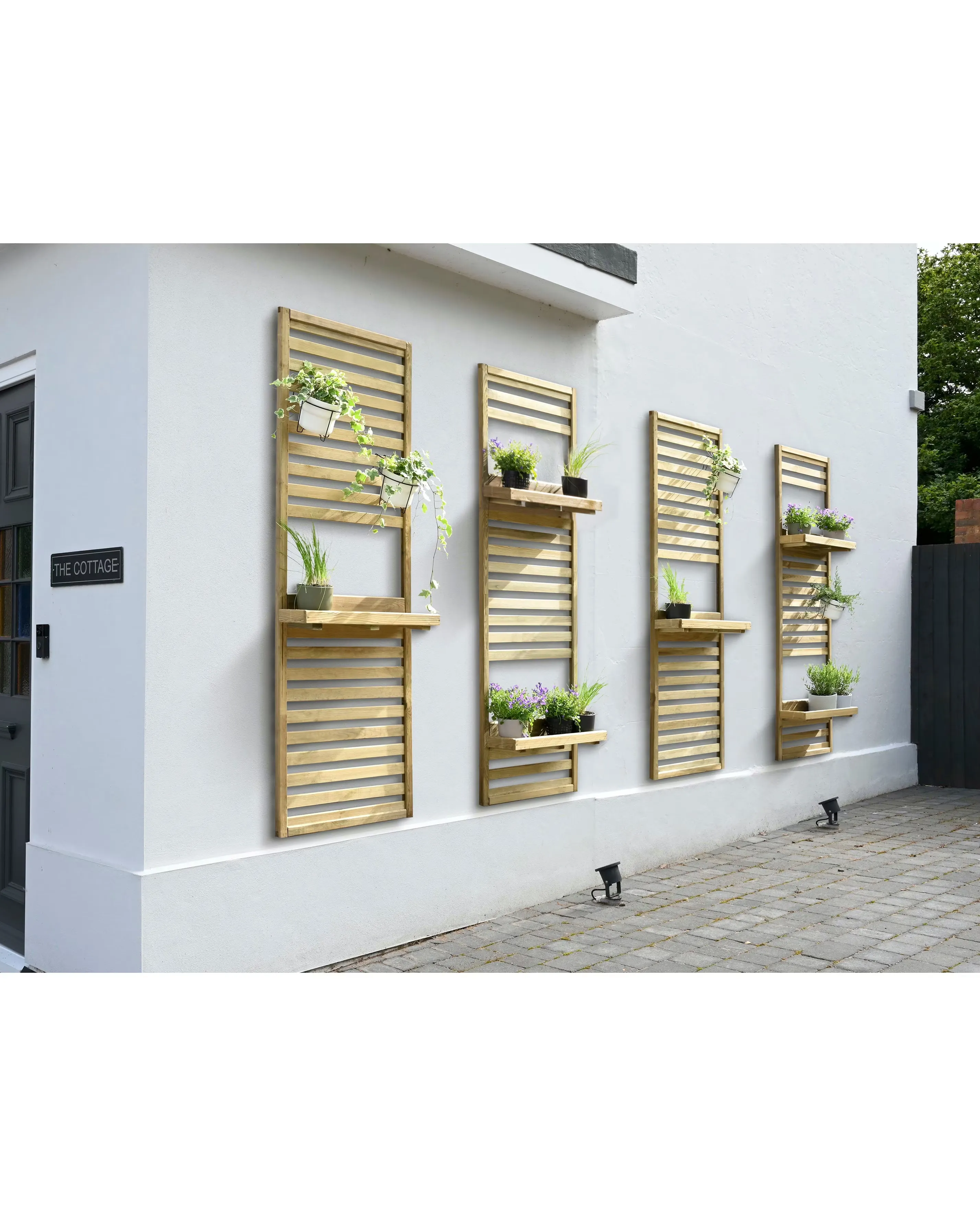 Forest Slatted Wall Planter 1 Shelf 3 Forest Slatted Wall Planter 1 Shelf