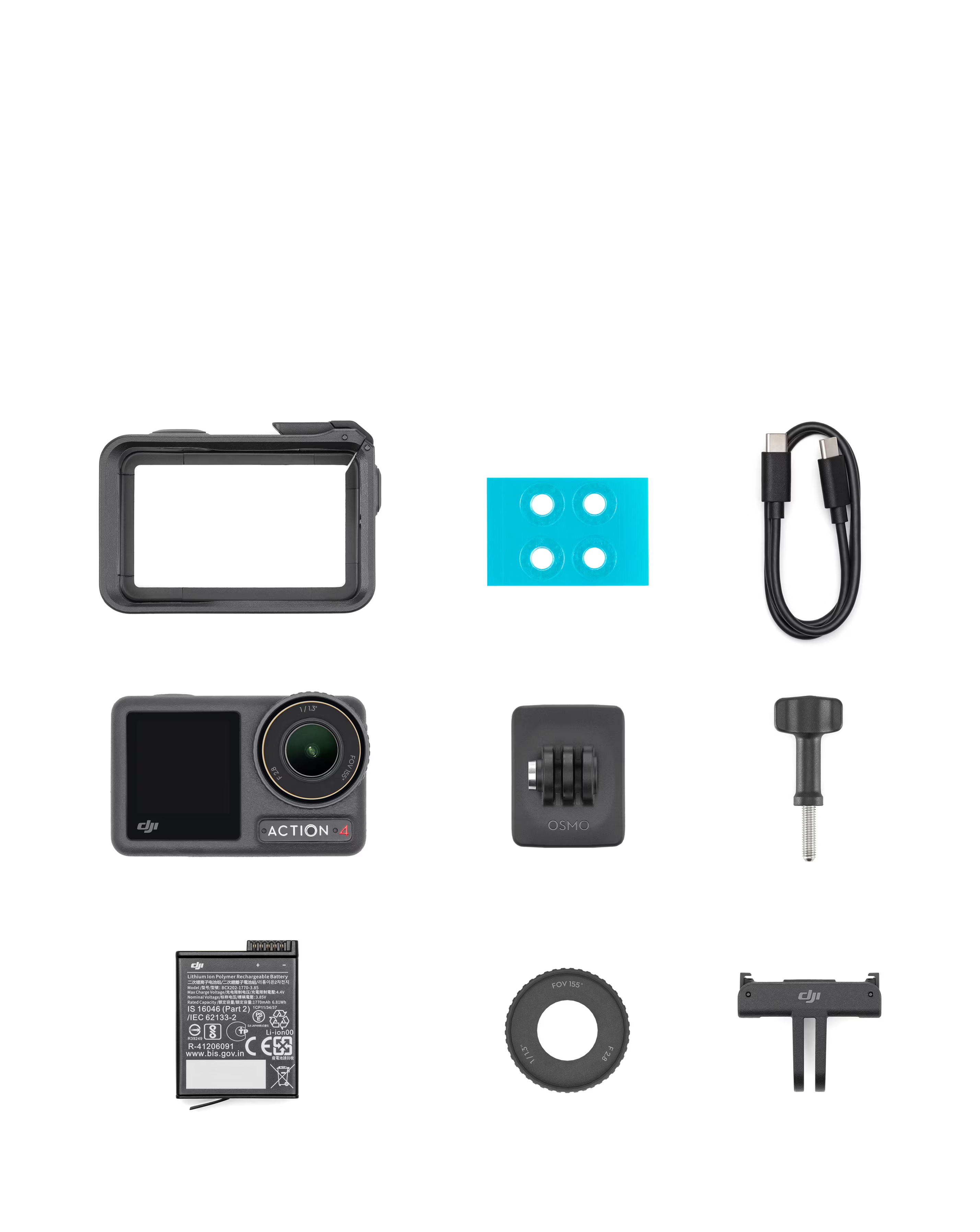 DJI Osmo Action 4 - Standard Combo 2 DJI Osmo Action 4 - Standard Combo