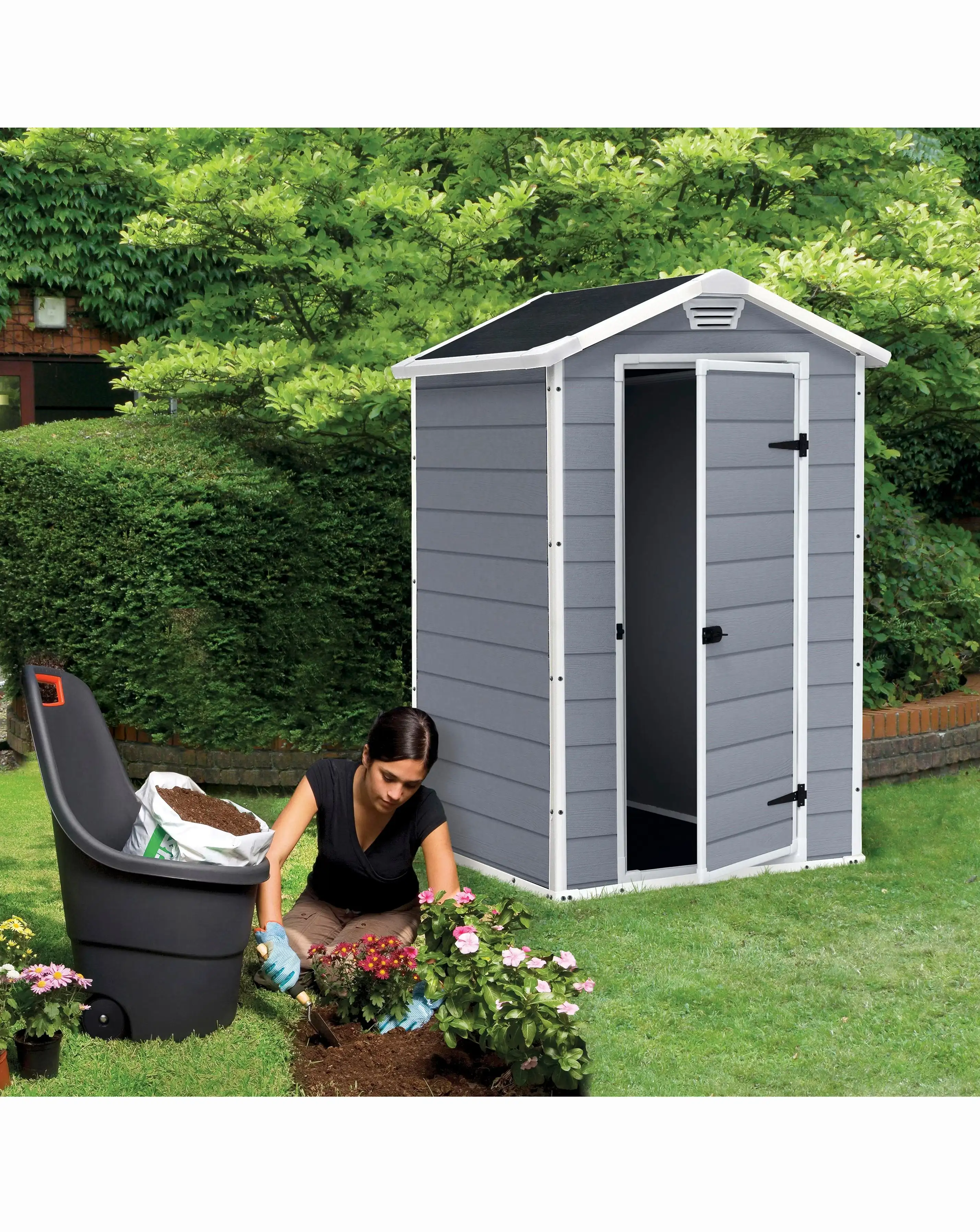 Keter Manor 4x3 Plastic Shed 2 Keter Manor 4x3 Plastic Shed