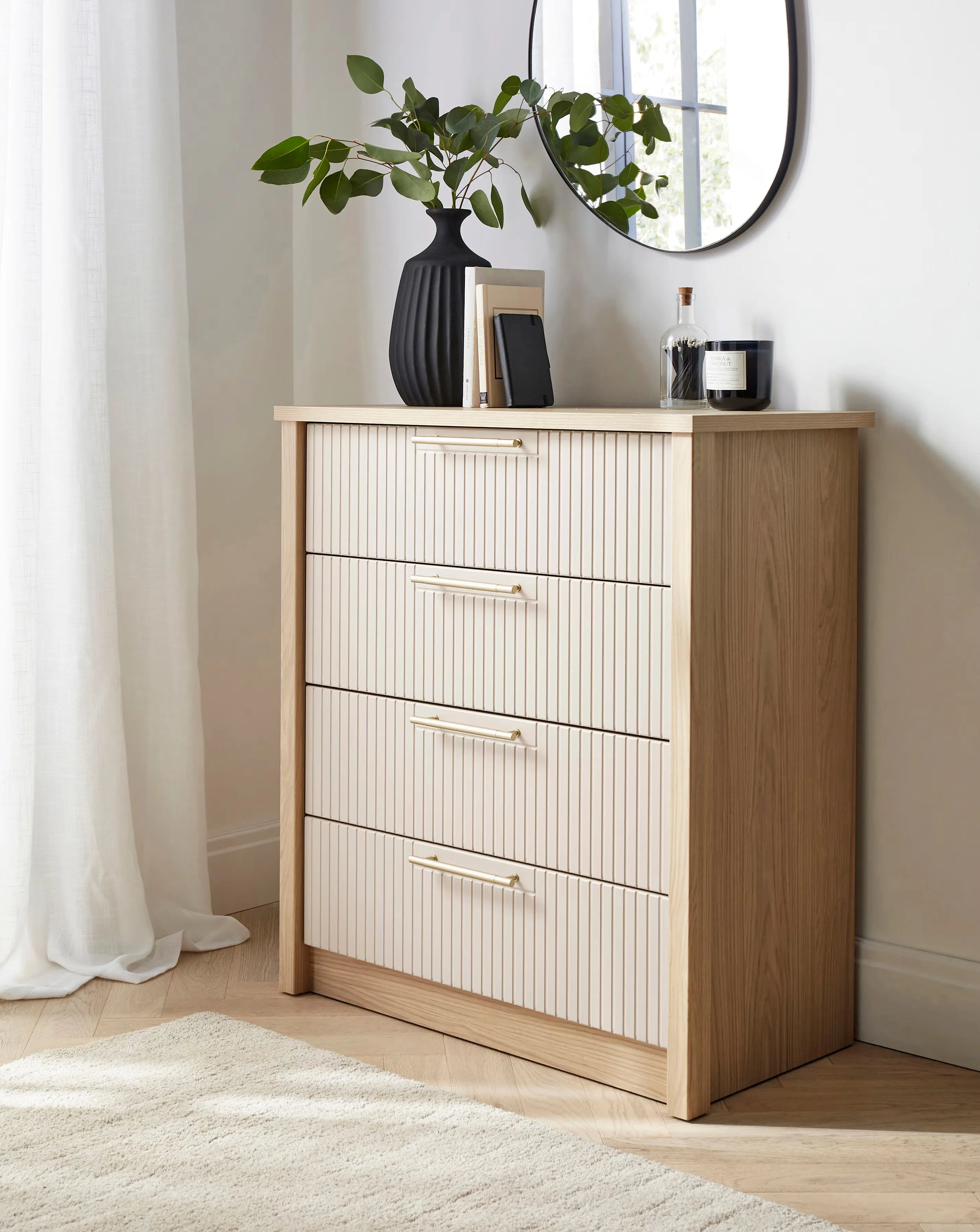 Peyton Ready Assembled 4 Drawer Chest 1 Peyton Ready Assembled 4 Drawer Chest