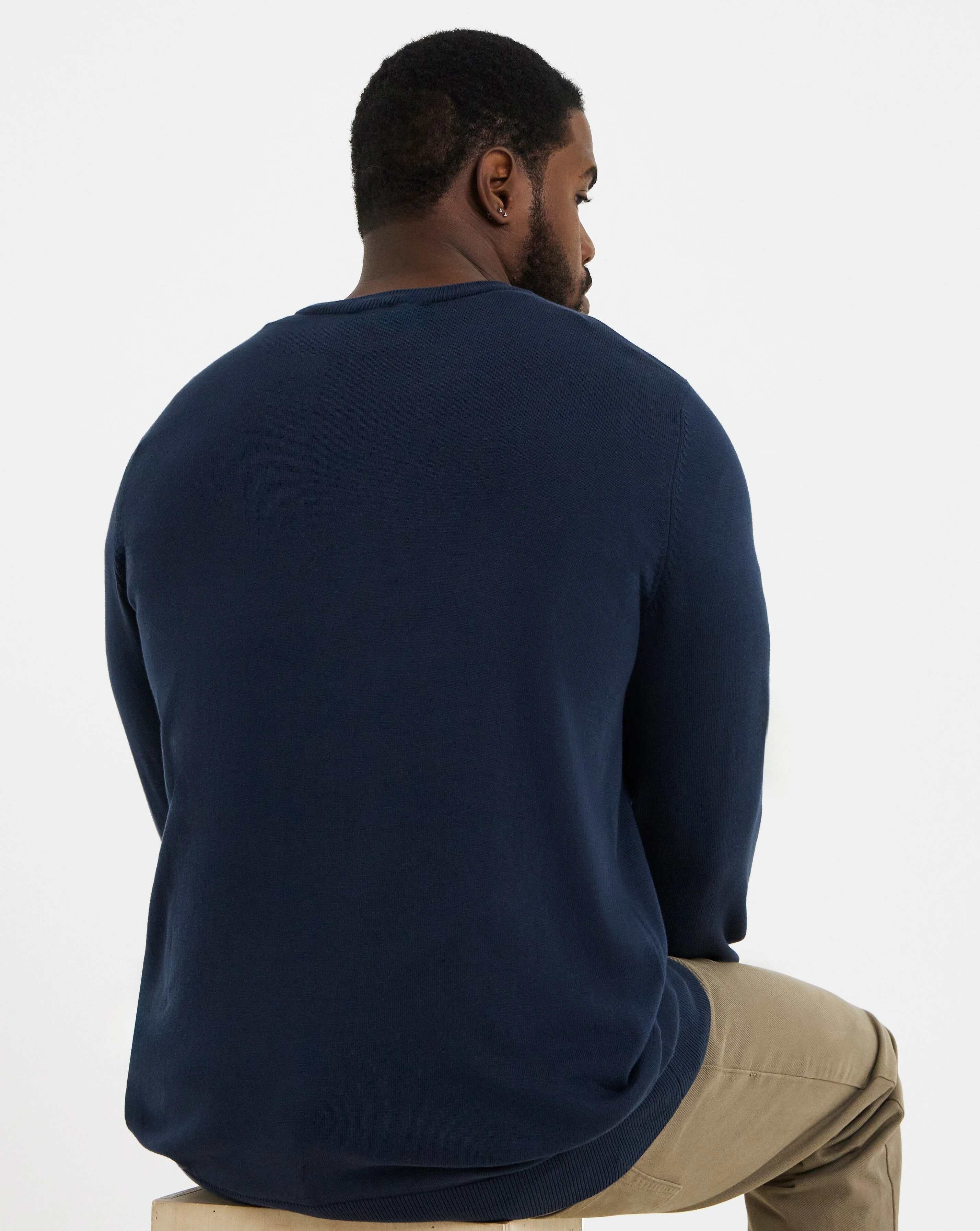 Cotton Crew Neck Knitted Jumper 4 Cotton Crew Neck Knitted Jumper