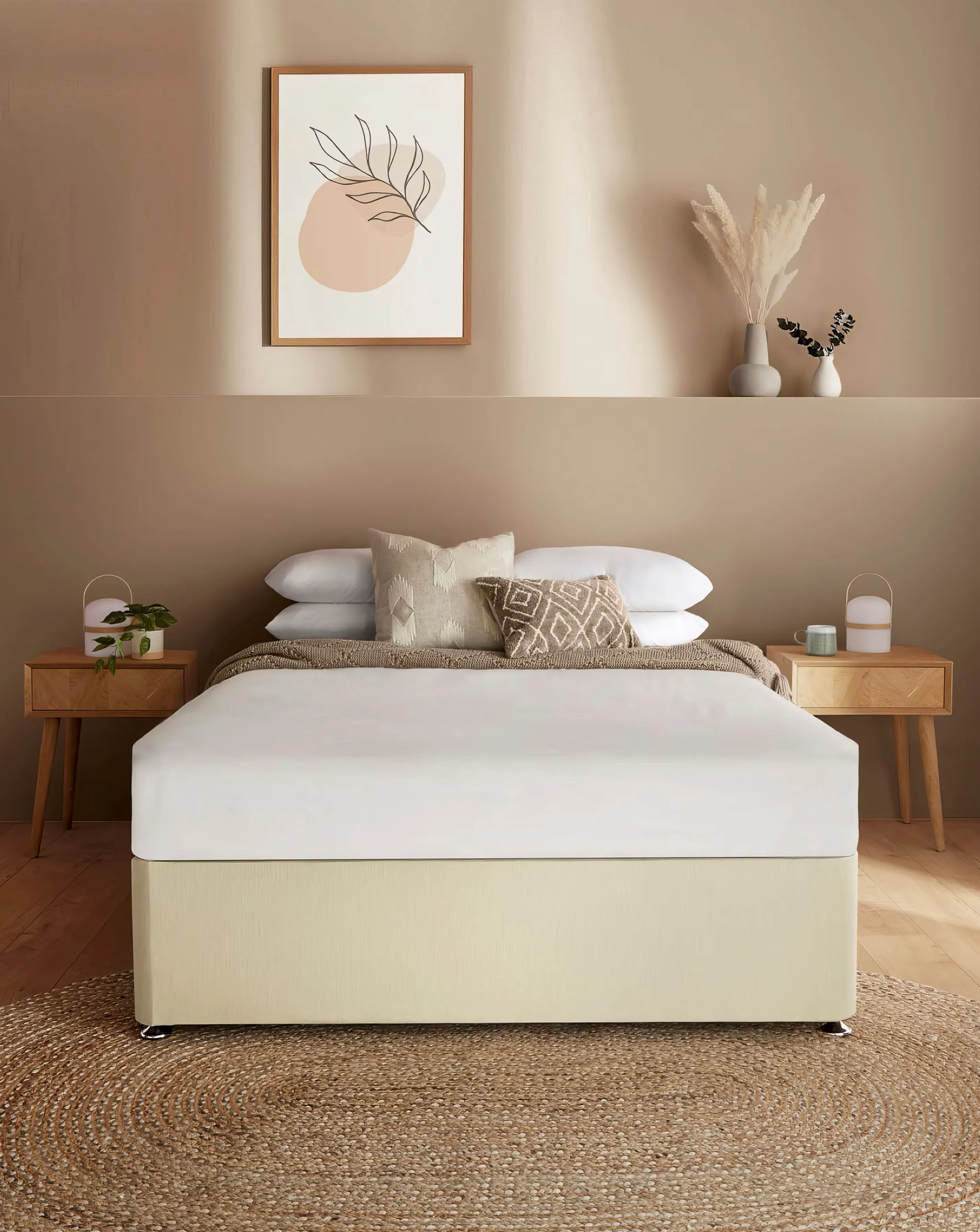 Silentnight Fabric 4 Drawer Divan Base Only 2 Silentnight Fabric 4 Drawer Divan Base Only