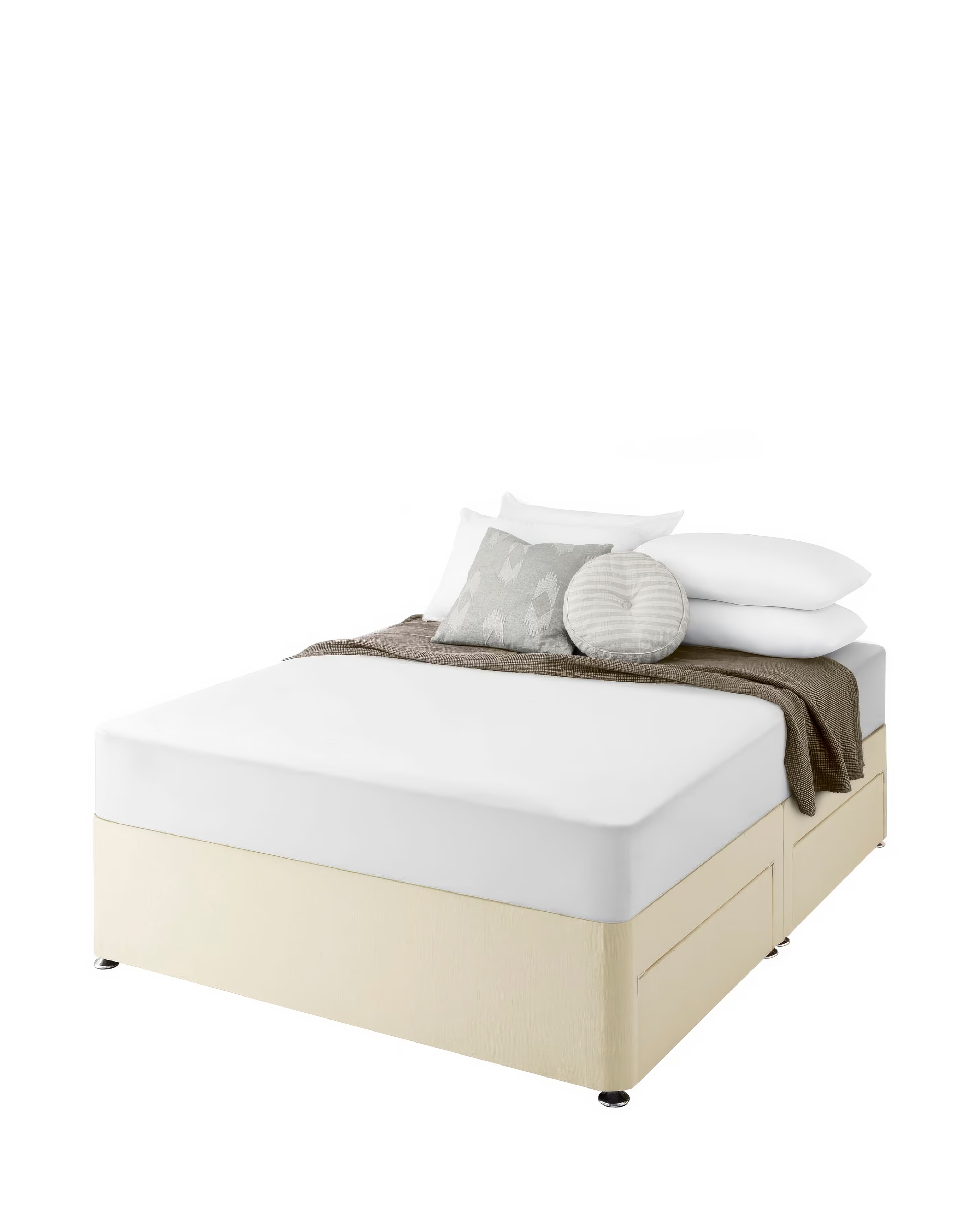 Silentnight Fabric 4 Drawer Divan Base Only 3 Silentnight Fabric 4 Drawer Divan Base Only
