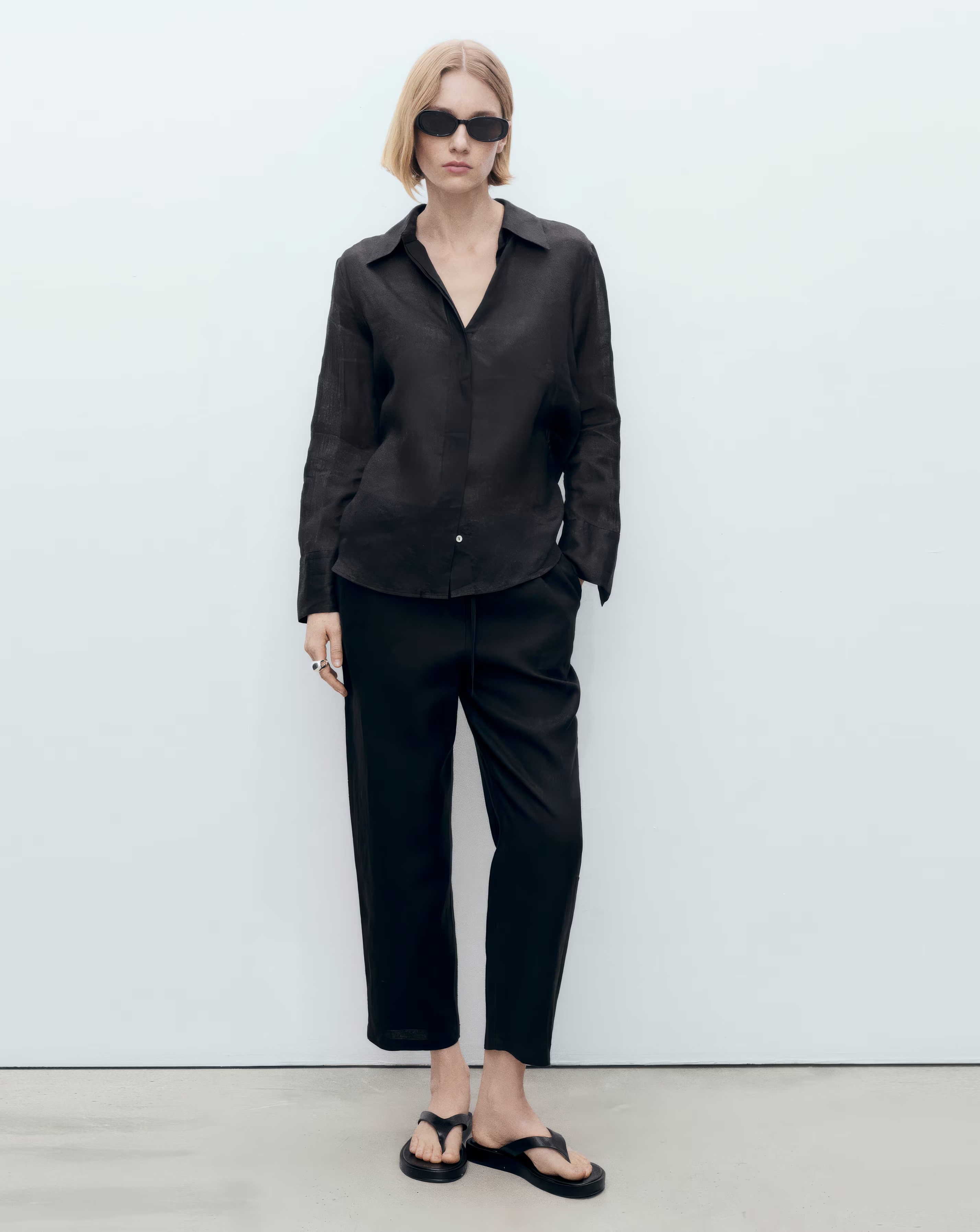 Mango Linen Straight Linen-Blend Trouser 2 Mango Linen Straight Linen-Blend Trouser
