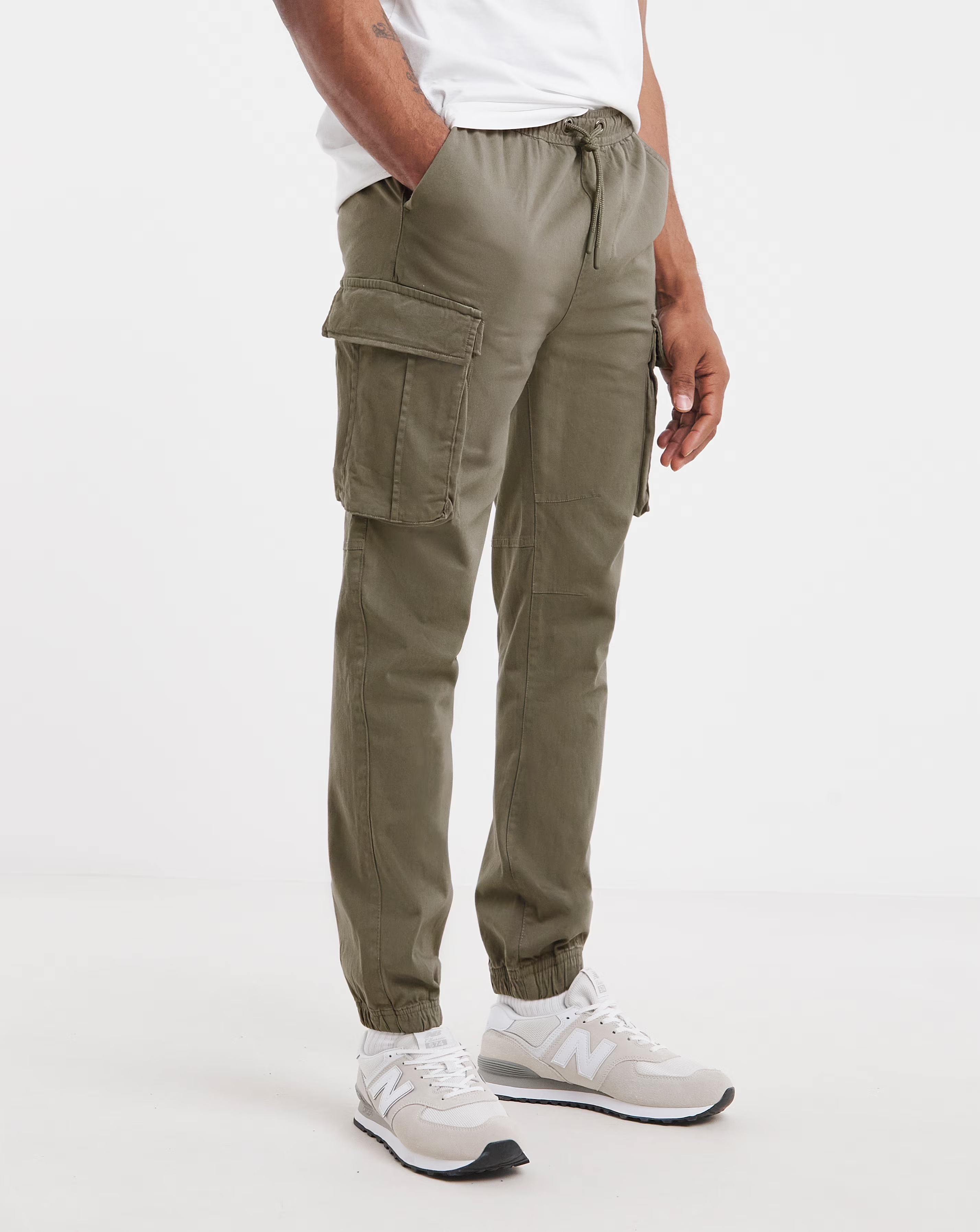 Elasticated Waist Cuffed Cargo