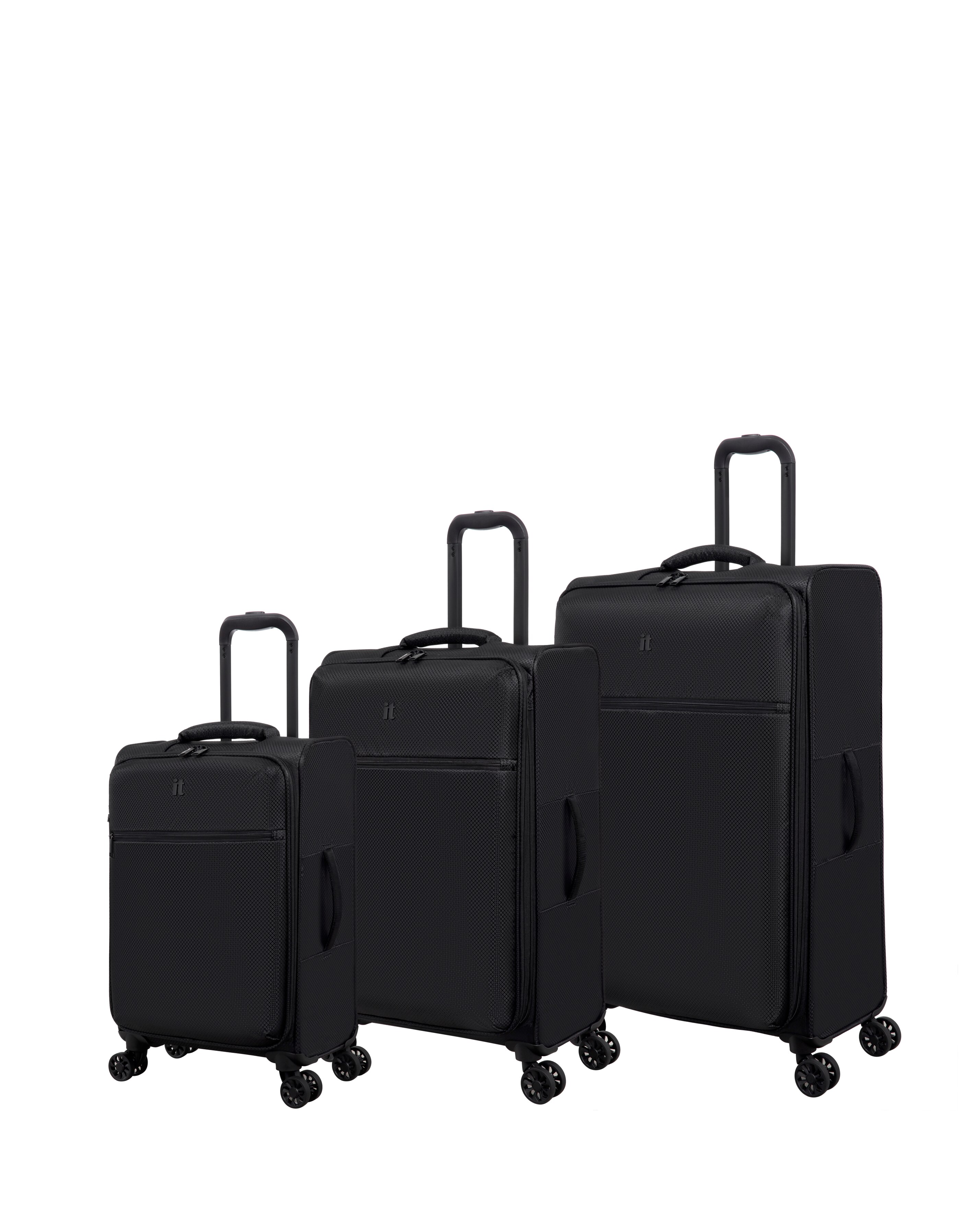 IT Luggage The Lite 3pc Suitcase Set - Black 2 IT Luggage The Lite 3pc Suitcase Set - Black