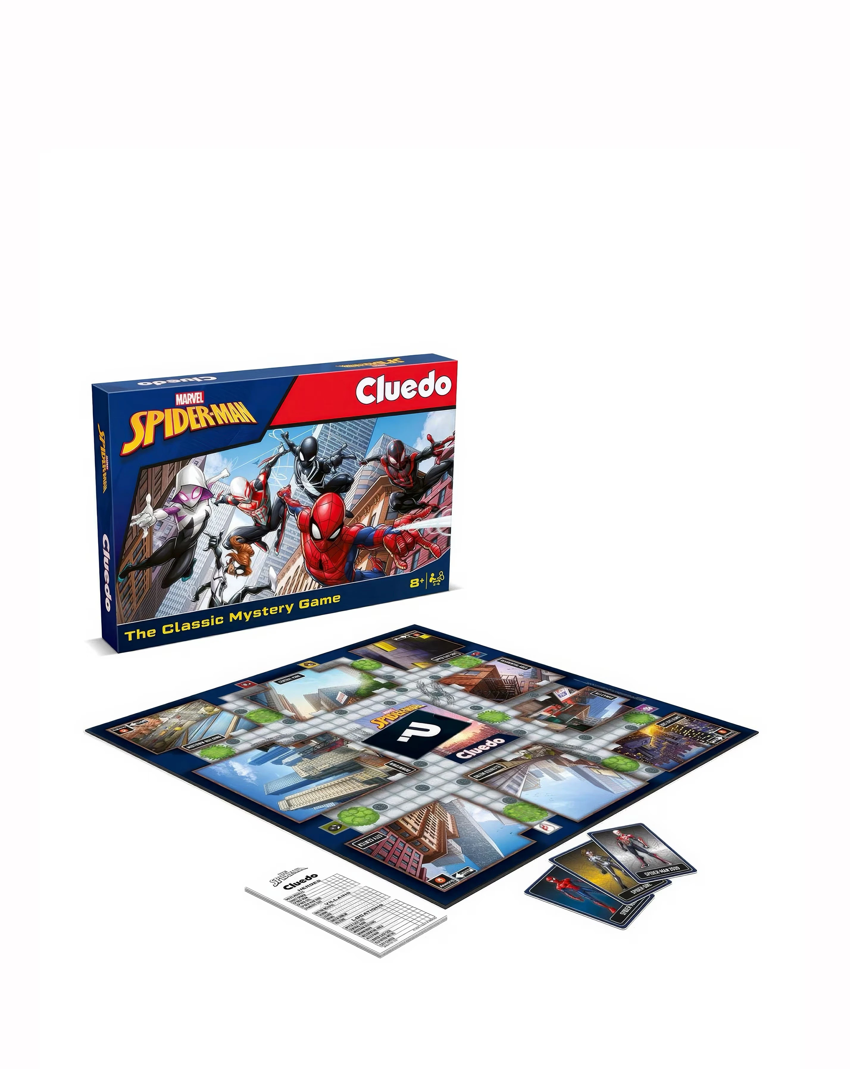Marvel Spider-Man Cluedo Mystery Board Game 2 Marvel Spider-Man Cluedo Mystery Board Game