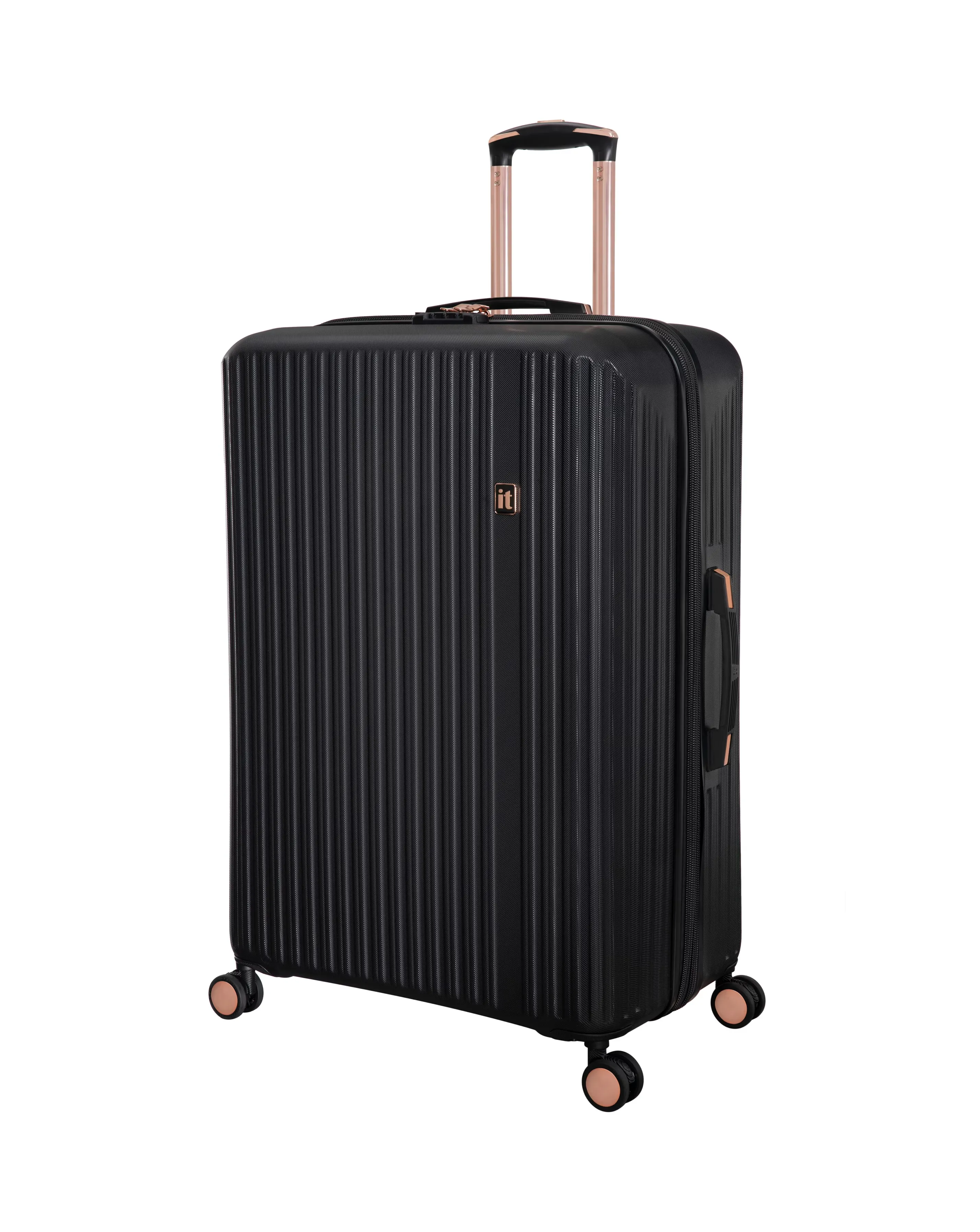 IT Luggage Luxuriate 3pc Suitcase Set - Black 6 IT Luggage Luxuriate 3pc Suitcase Set - Black