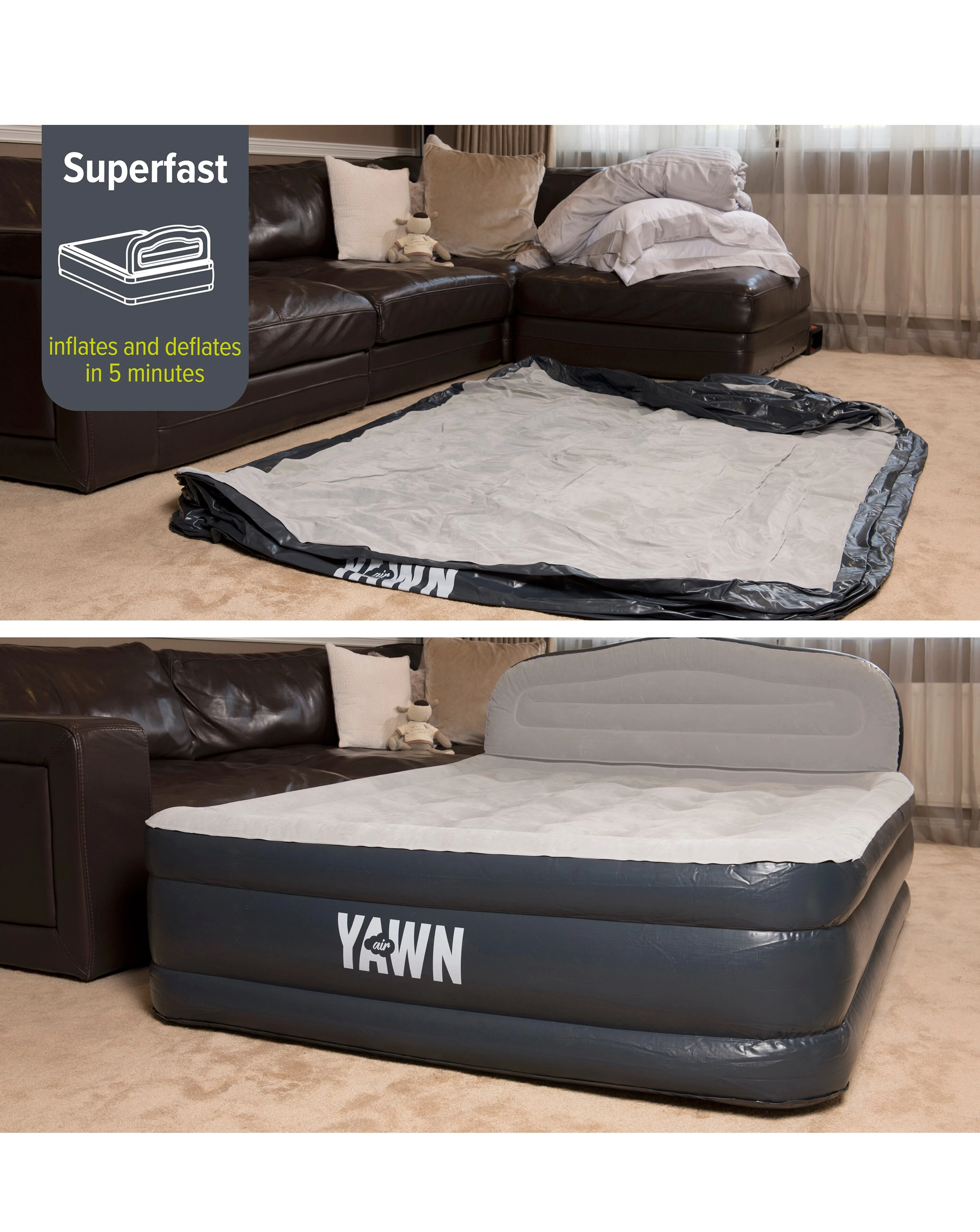 Yawn Single Airbed (with custom fitted sheet) 5 Yawn Single Airbed (with custom fitted sheet)
