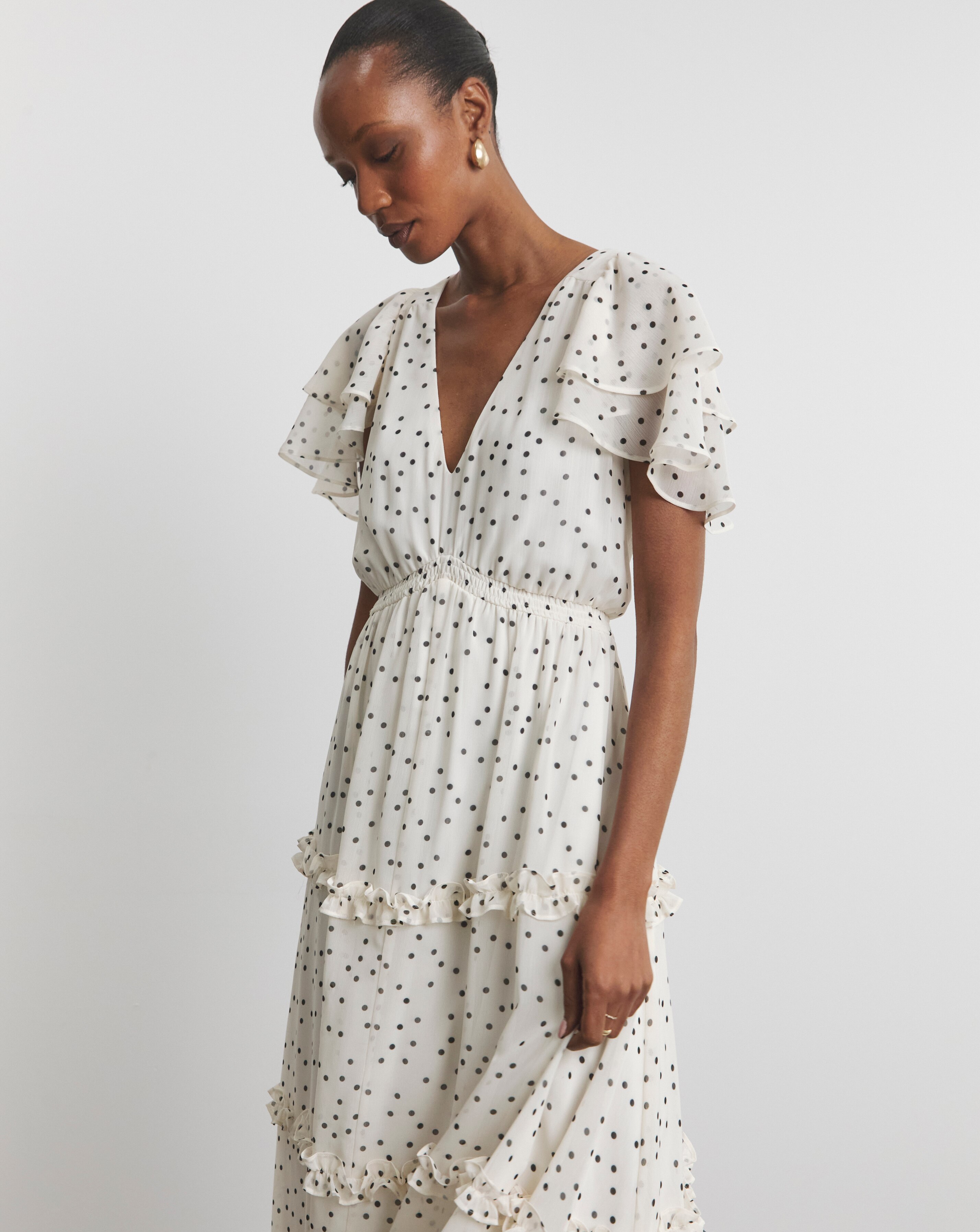 Joanna Hope Tiered Ruffle Maxi Dress 2 Joanna Hope Tiered Ruffle Maxi Dress