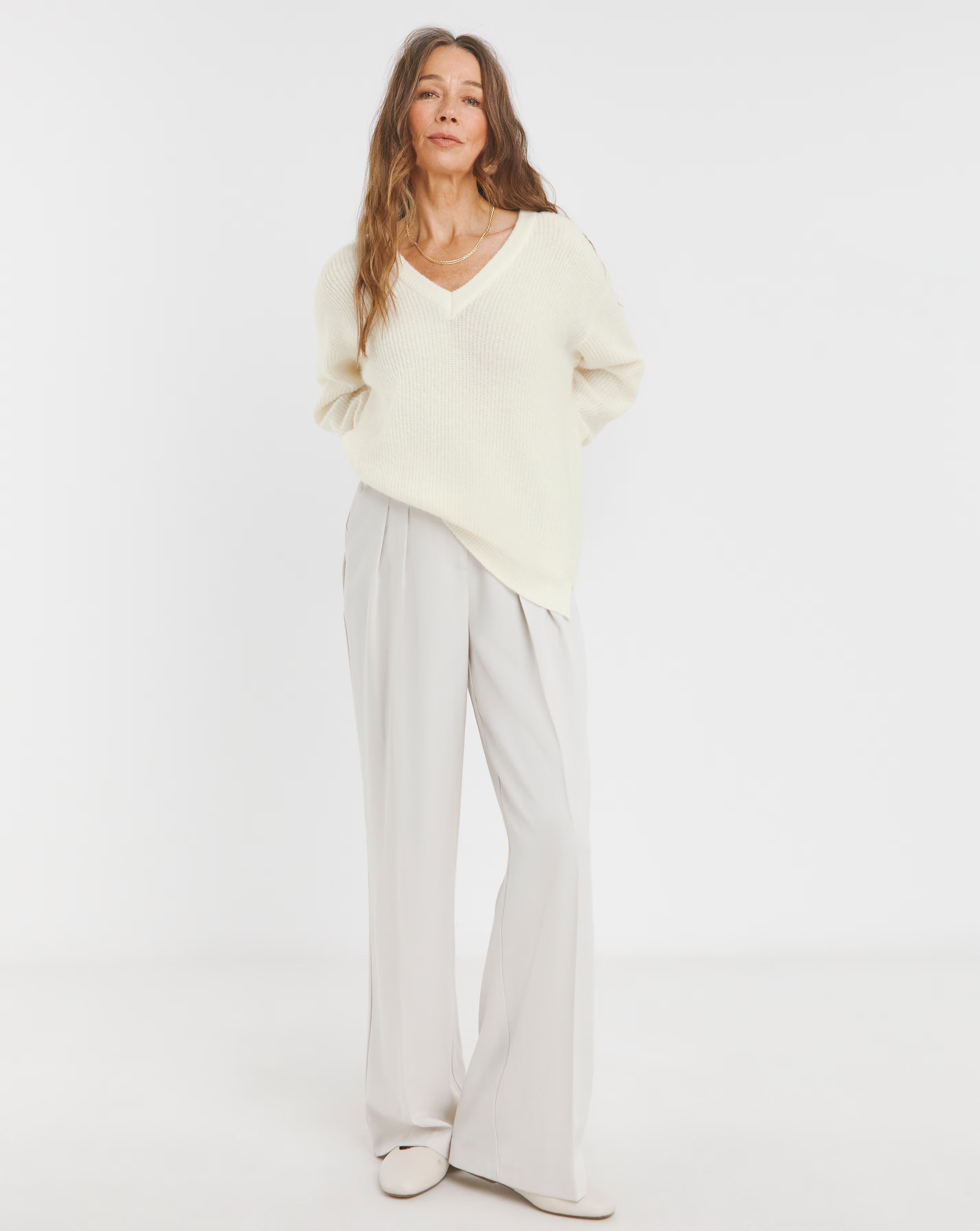 Ivory V Neck Tunic 2 Ivory V Neck Tunic