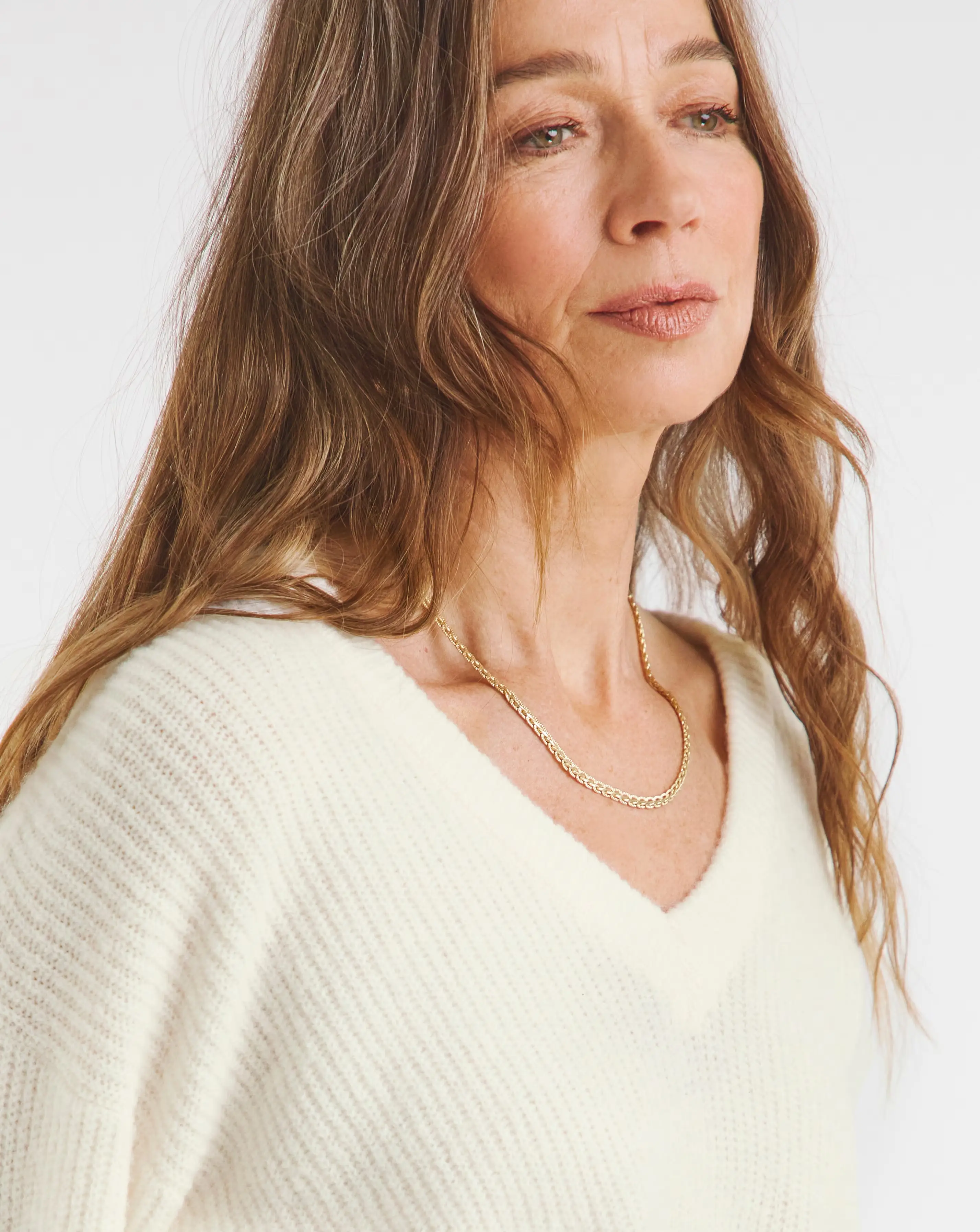 Ivory V Neck Tunic 3 Ivory V Neck Tunic