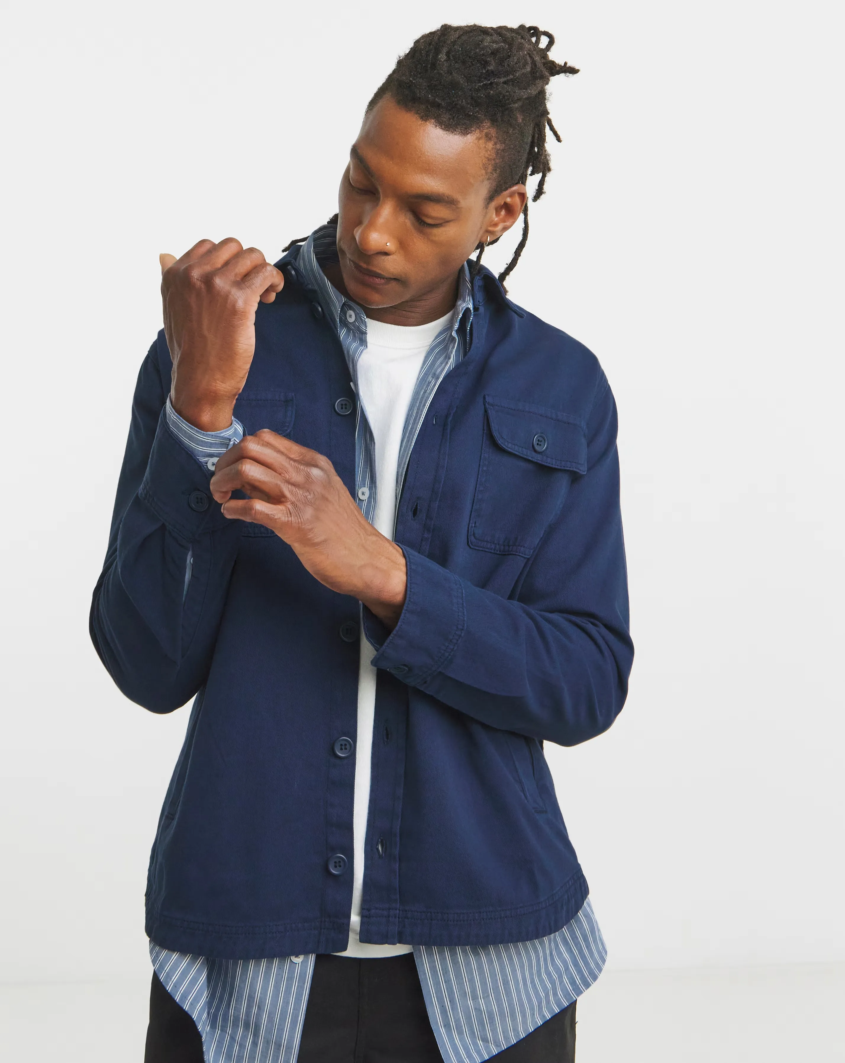 Plain Twill Overshirt Regular 1 Plain Twill Overshirt Regular