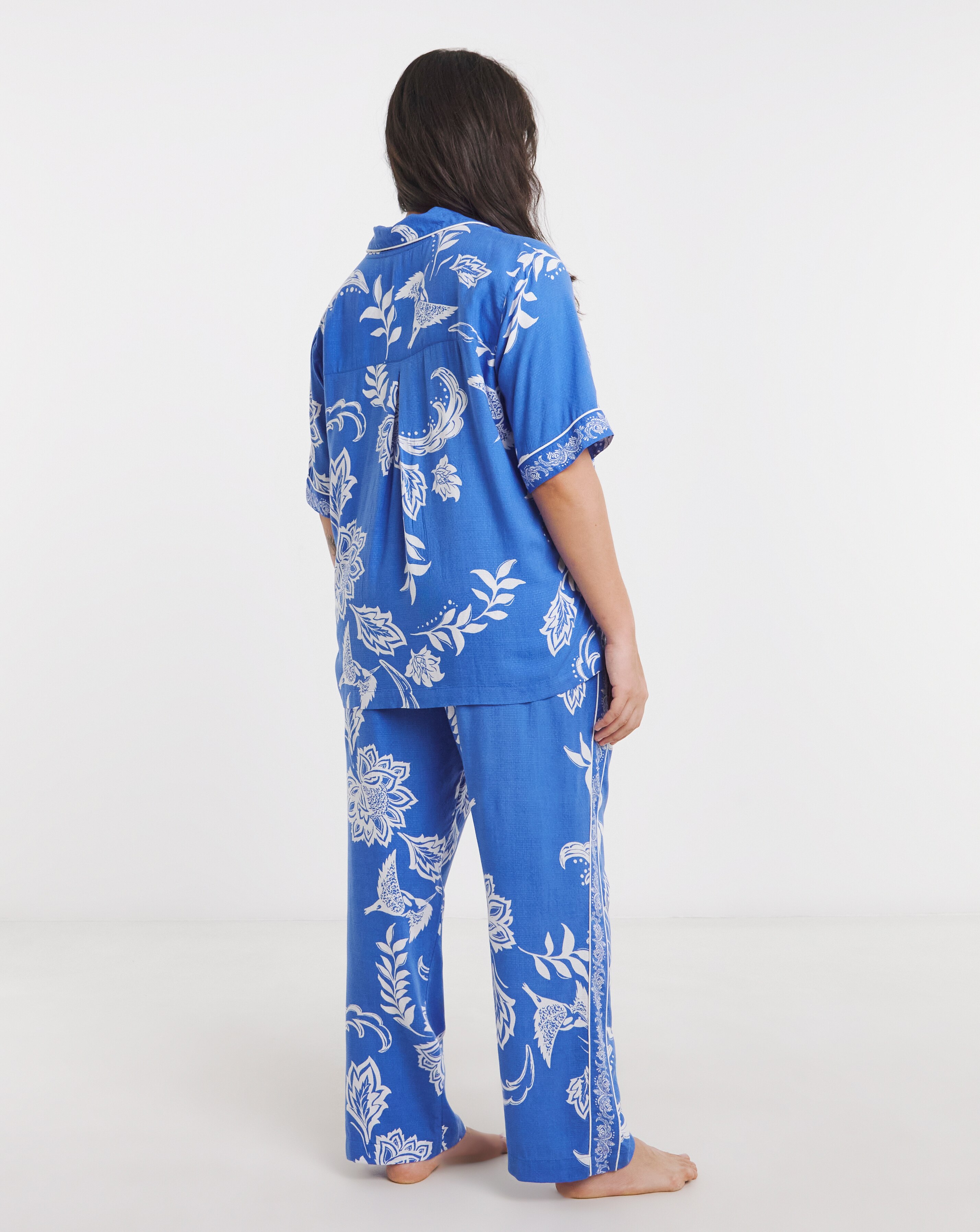 Figleaves Border Print Pyjama Set 4 Figleaves Border Print Pyjama Set