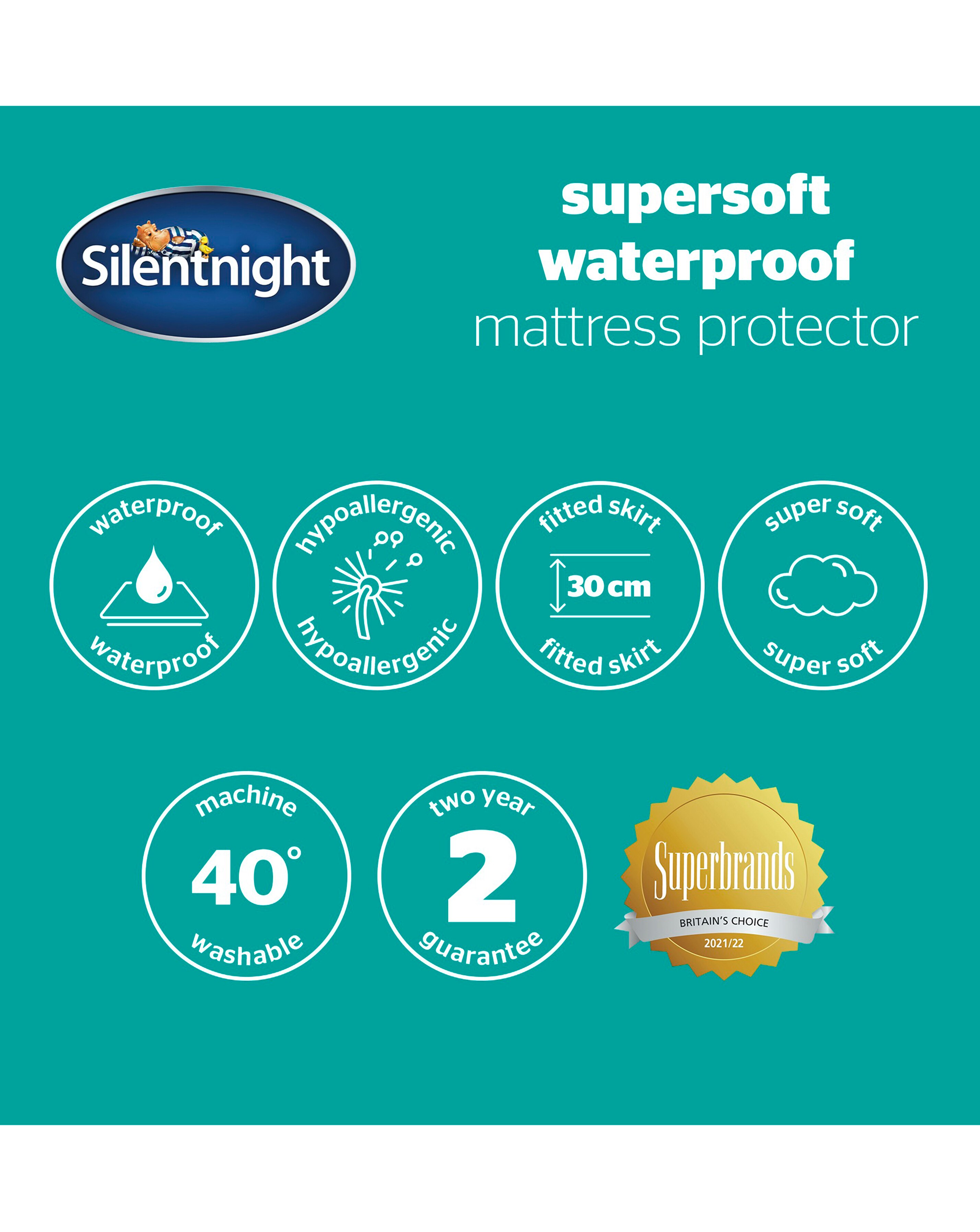 Silentnight Supersoft Waterproof Mattress Protector 9 Silentnight Supersoft Waterproof Mattress Protector
