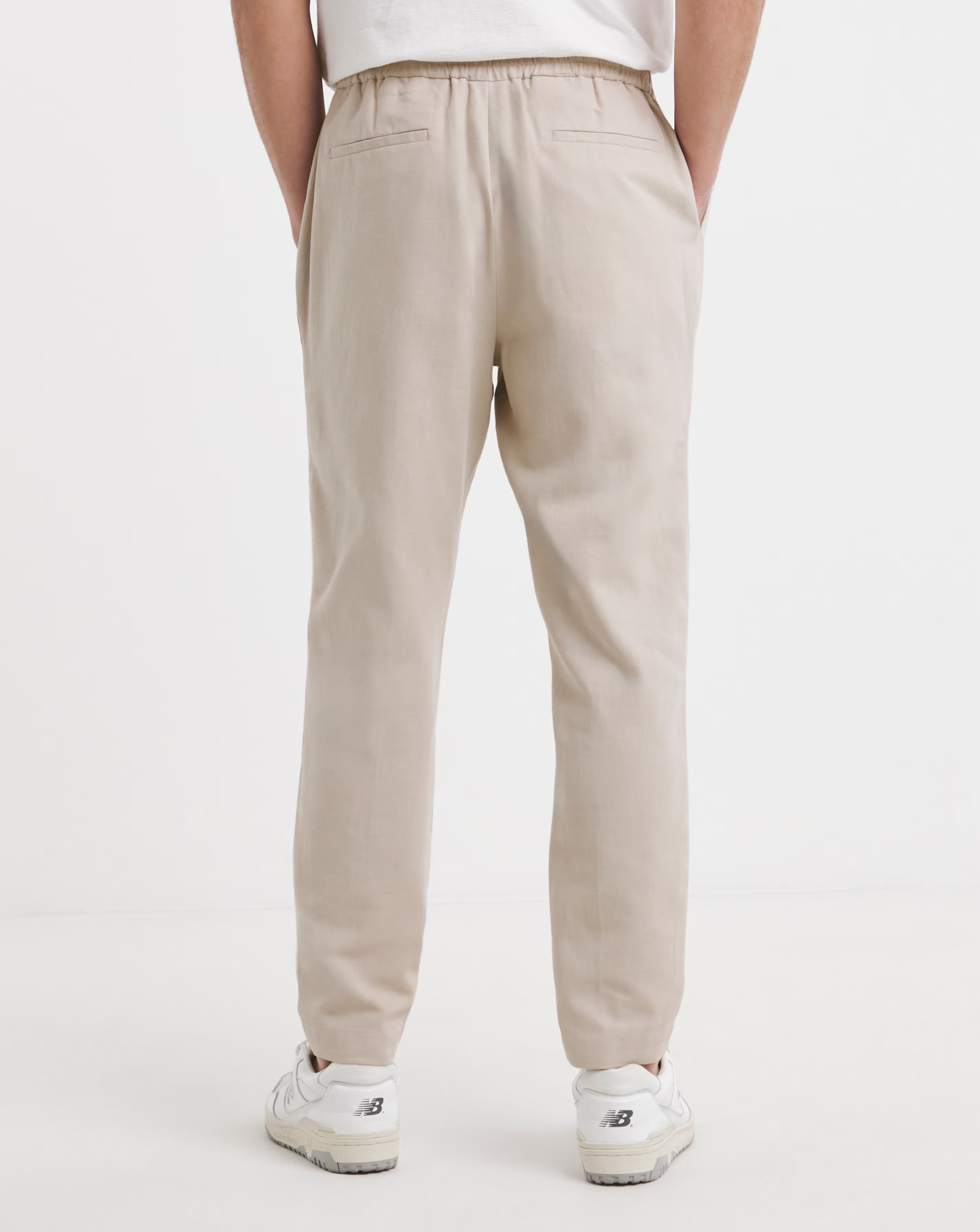 Linen Elasticated Tapered Trouser 4 Linen Elasticated Tapered Trouser