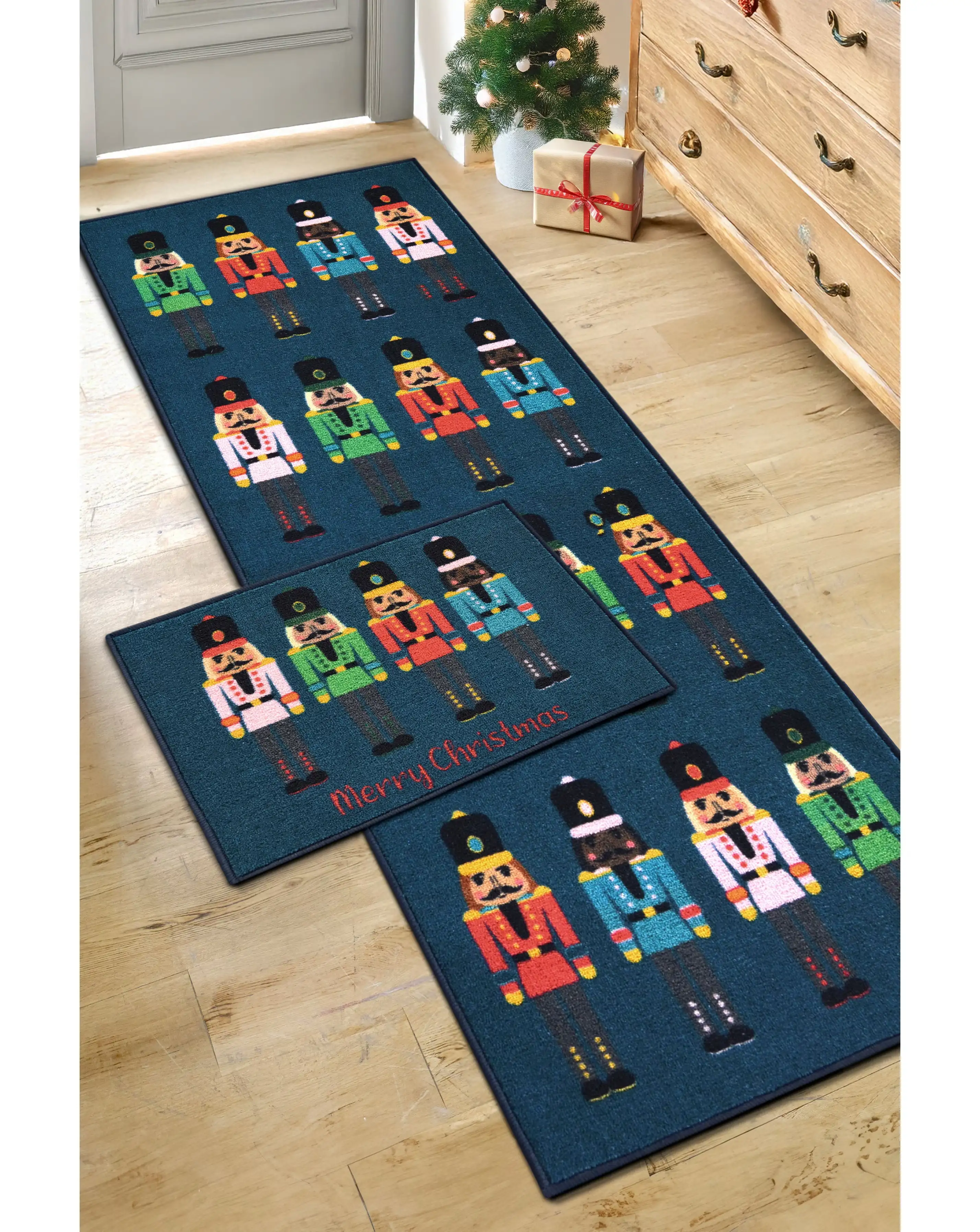 Nutcracker Runner and Doormat Set