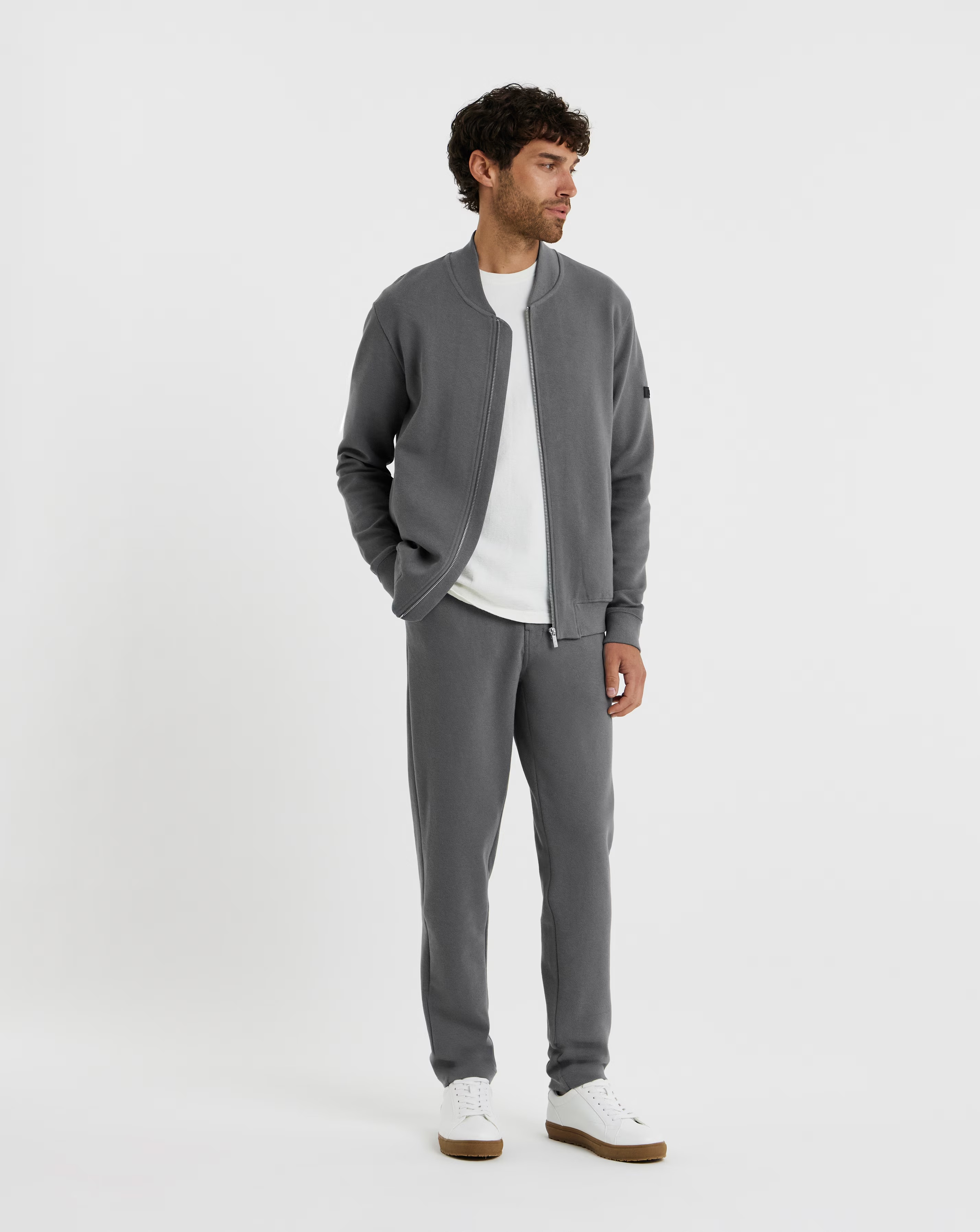 Folio Twill Bomber-Grey 2 Folio Twill Bomber-Grey