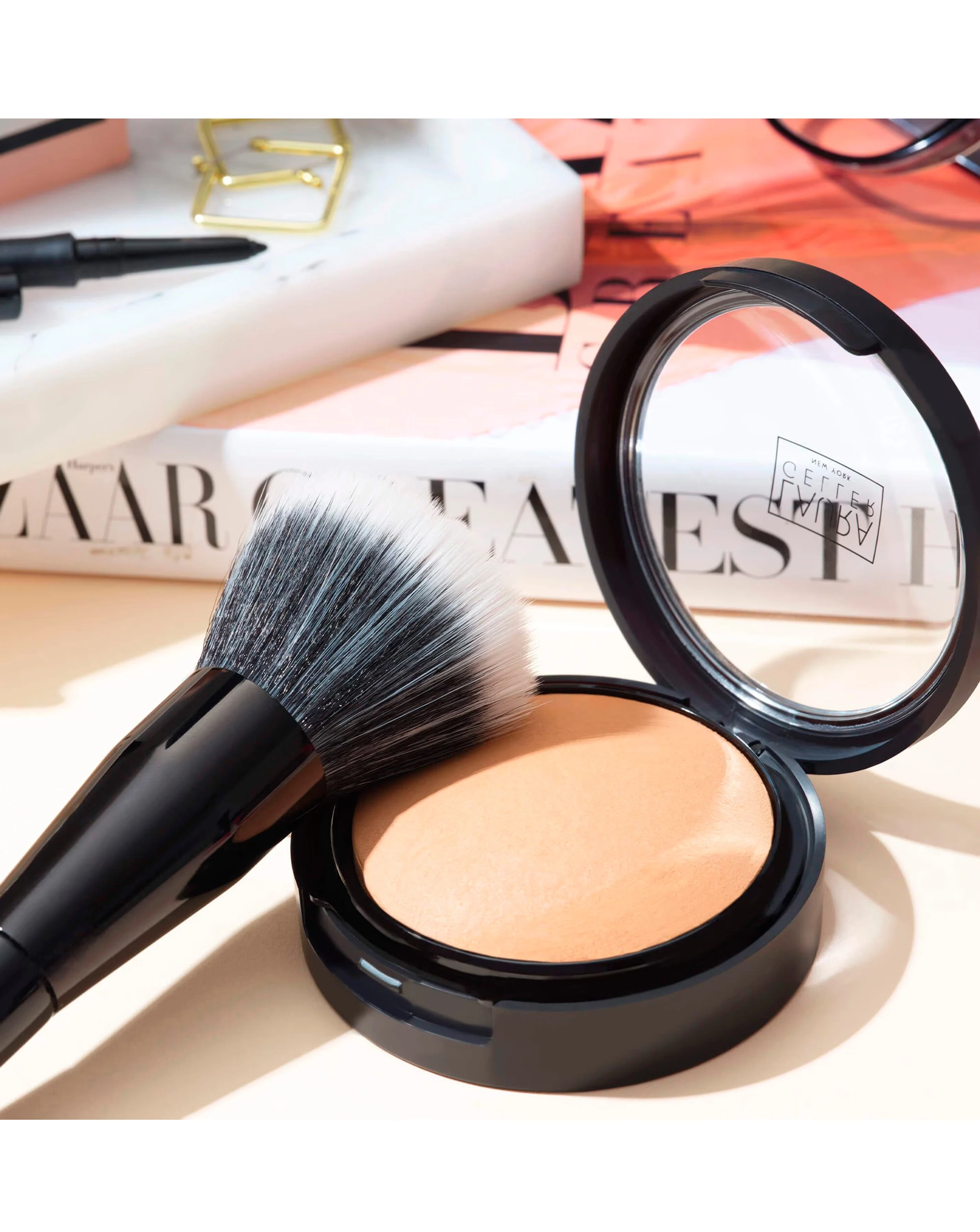 Laura Geller Double Take Baked Versatile Powder Foundation - Fair 3 Laura Geller Double Take Baked Versatile Powder Foundation - Fair
