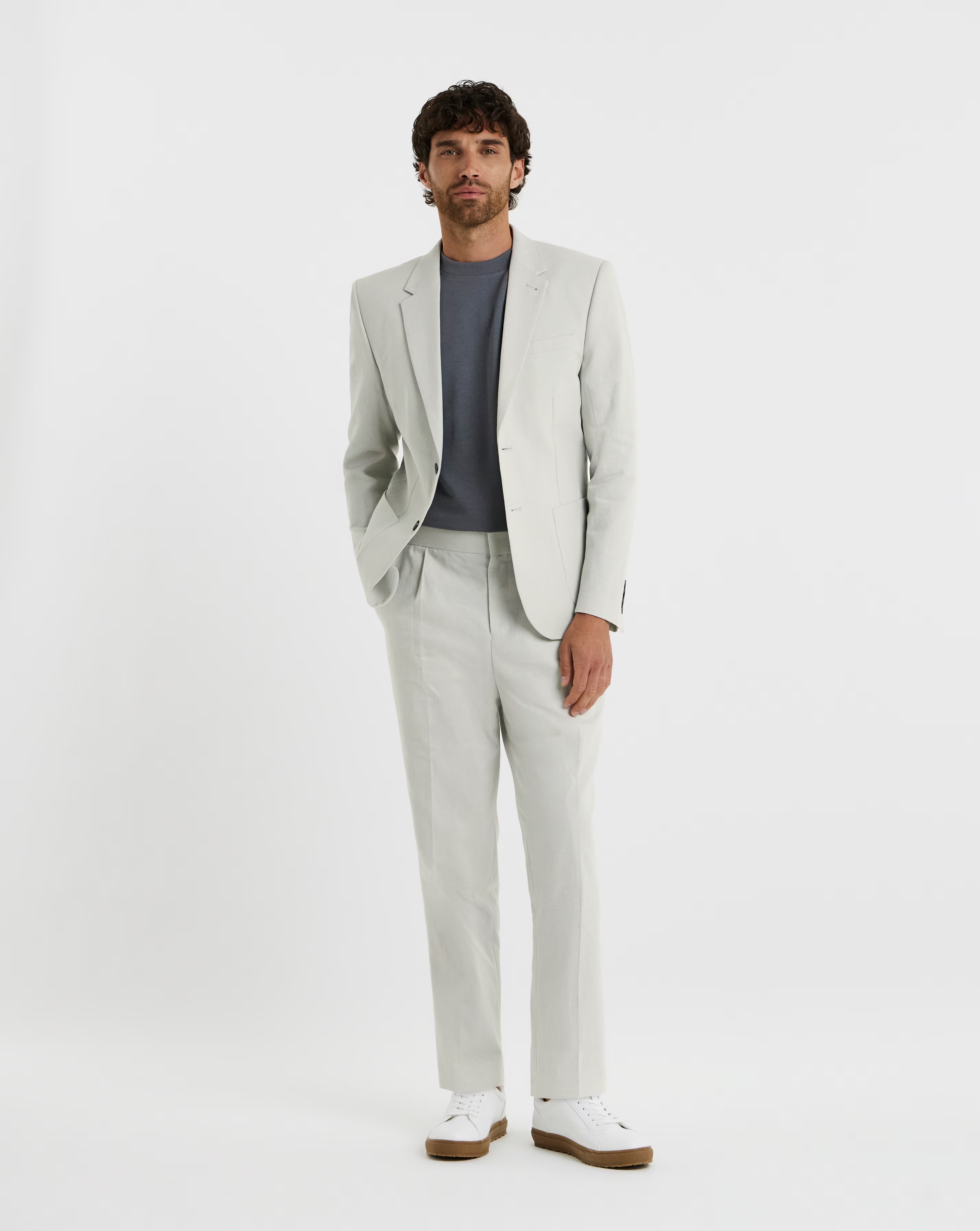 Folio Tailored Linen Patch Pocket Suit Jacket 2 Folio Tailored Linen Patch Pocket Suit Jacket