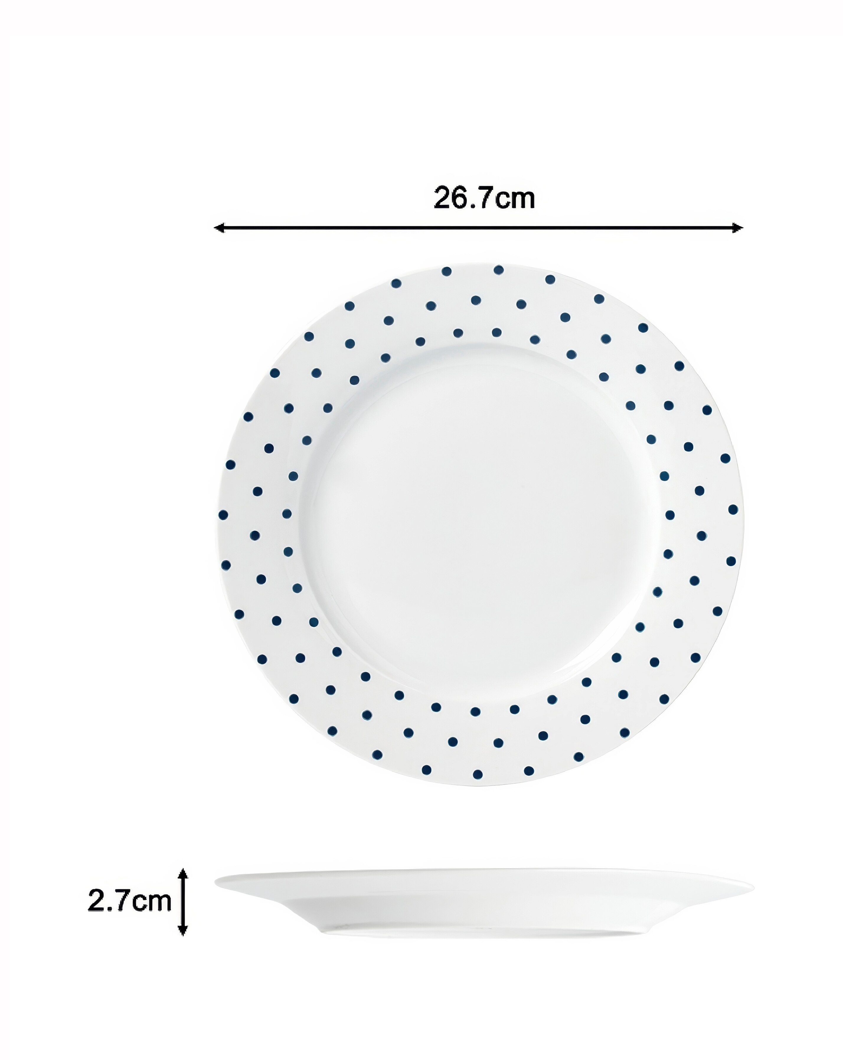Waterside Blue Spot 24 Piece Dinner Set 6 Waterside Blue Spot 24 Piece Dinner Set