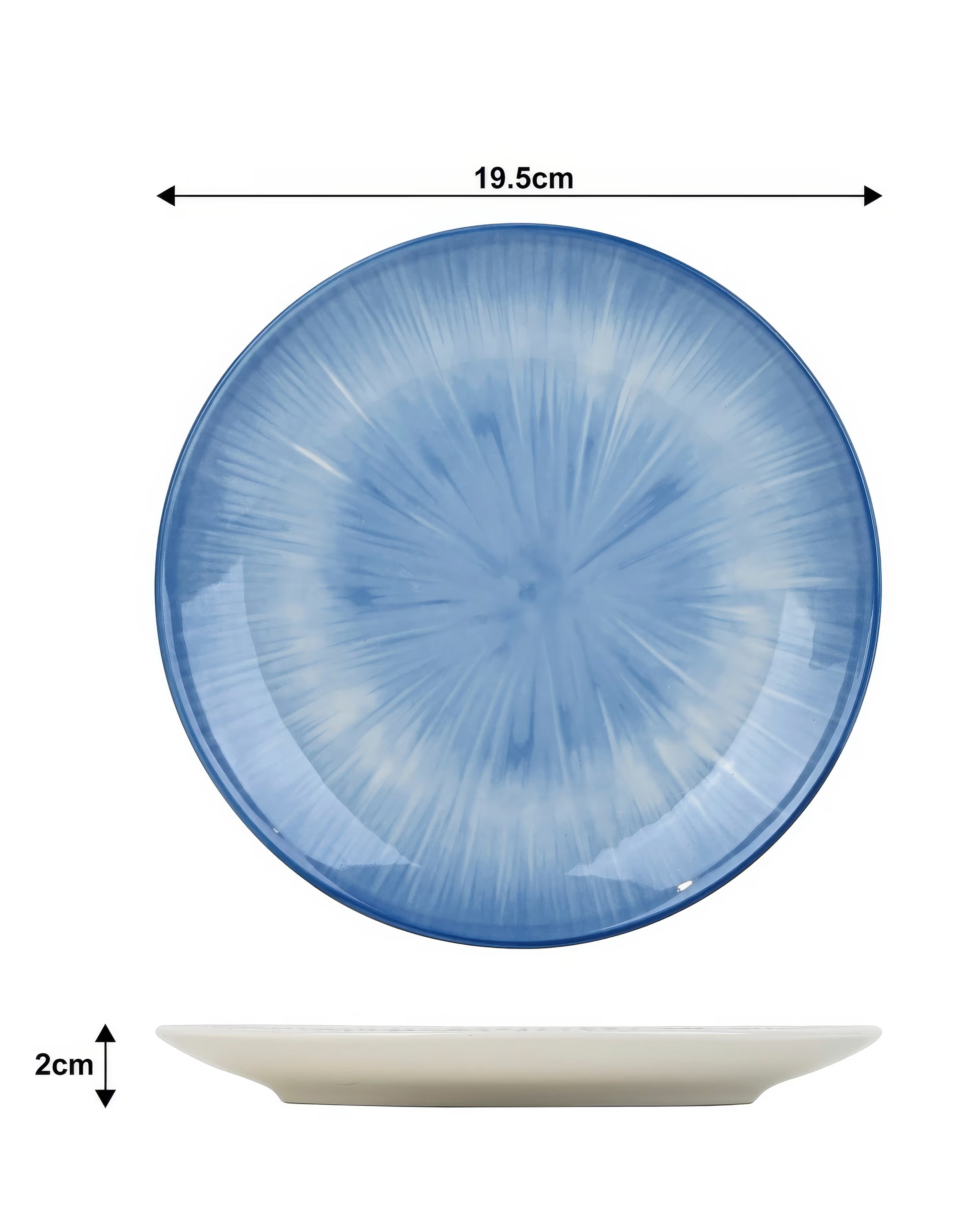 Waterside Blue Reactive Glaze 12 Piece Diner Set 2 Waterside Blue Reactive Glaze 12 Piece Diner Set