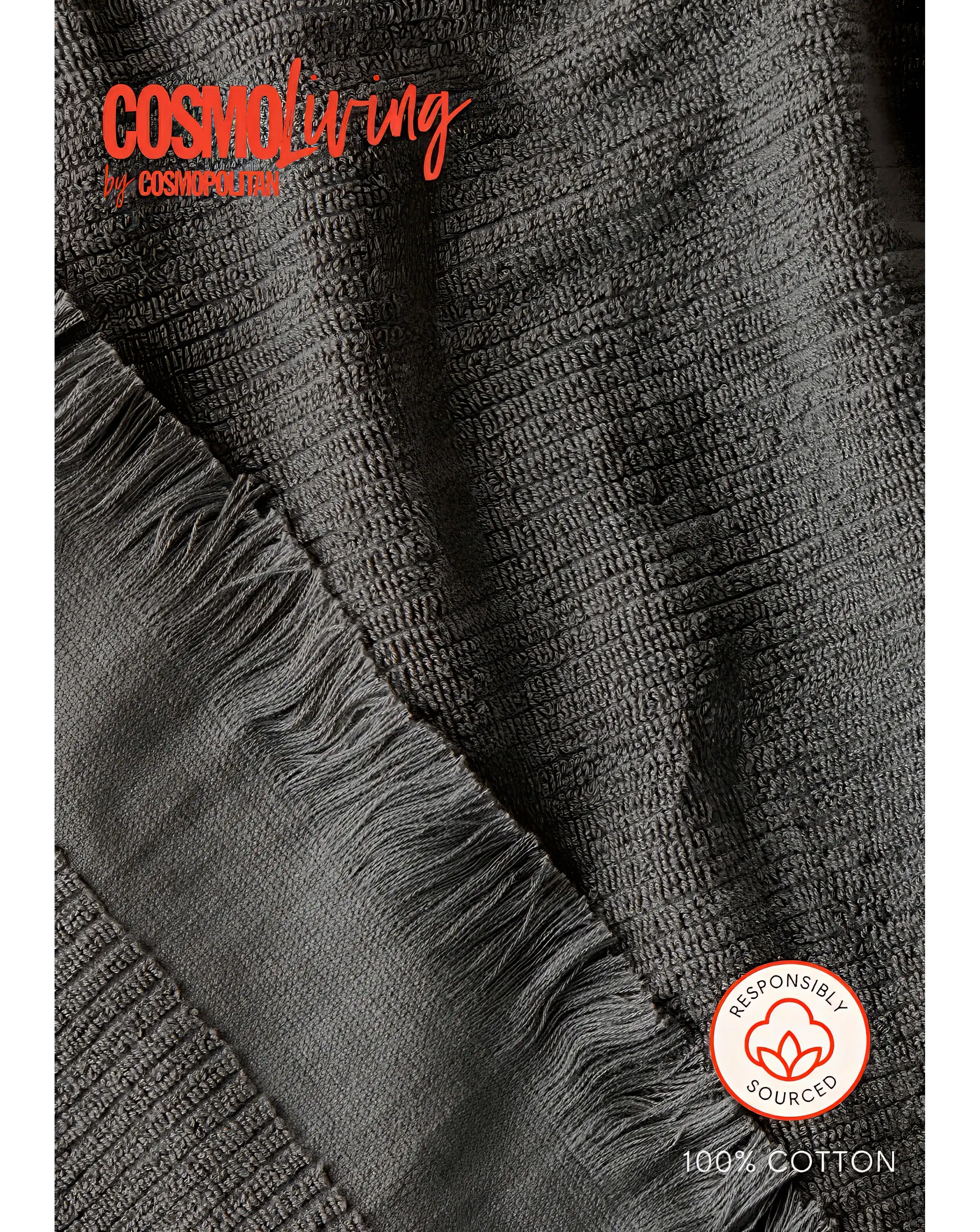 Cosmo Textured Cotton 4 Piece Towel Bale 2 Cosmo Textured Cotton 4 Piece Towel Bale