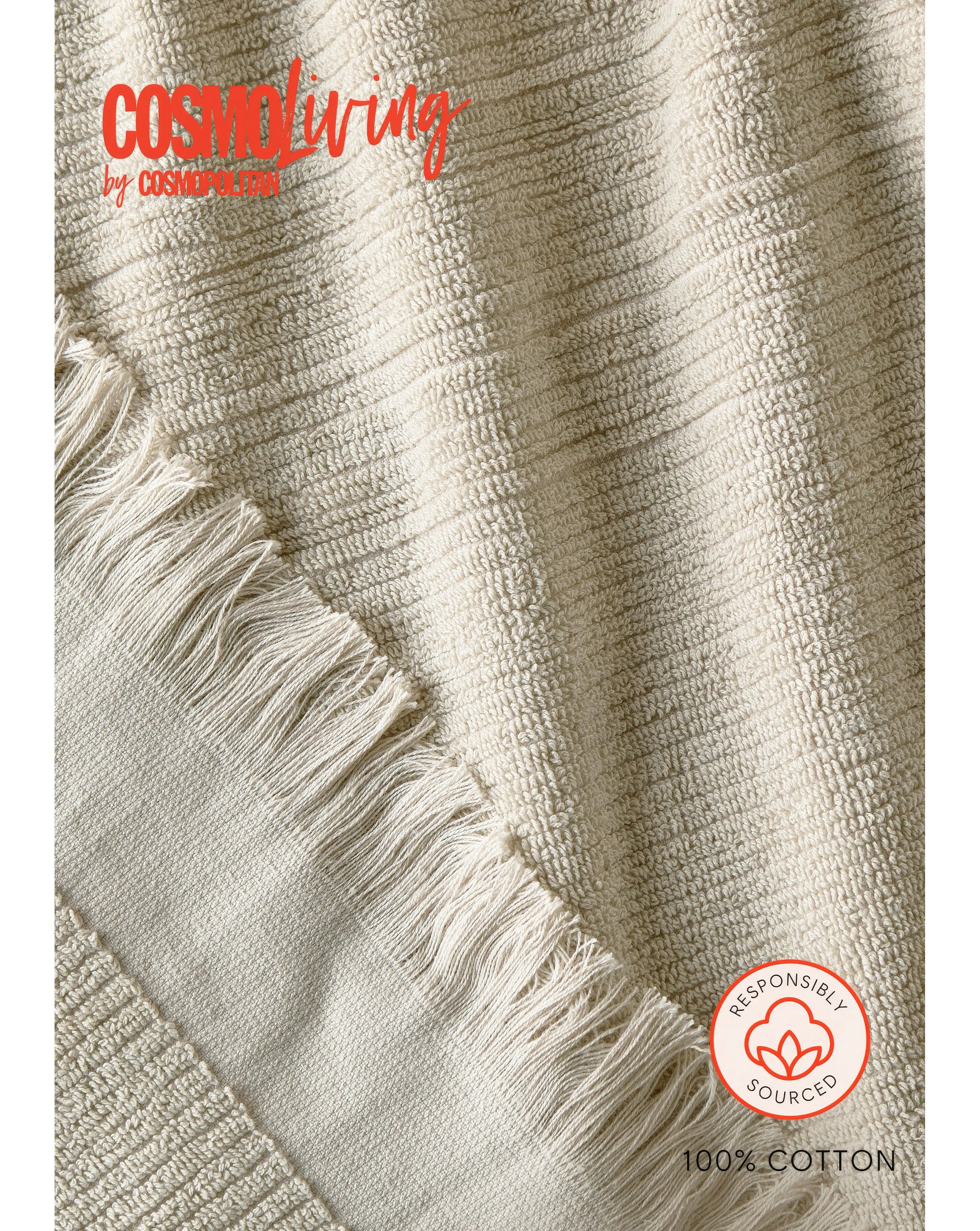 Cosmo Textured Cotton 4 Piece Towel Bale 3 Cosmo Textured Cotton 4 Piece Towel Bale